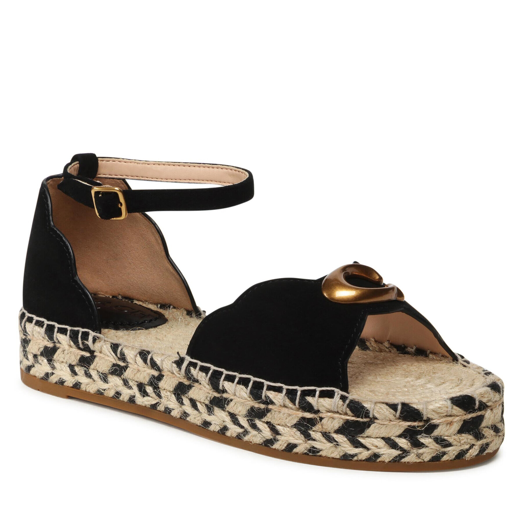 Coach Еспадрили Dillon Suede C8986 Blk Черен - Pepit.bg