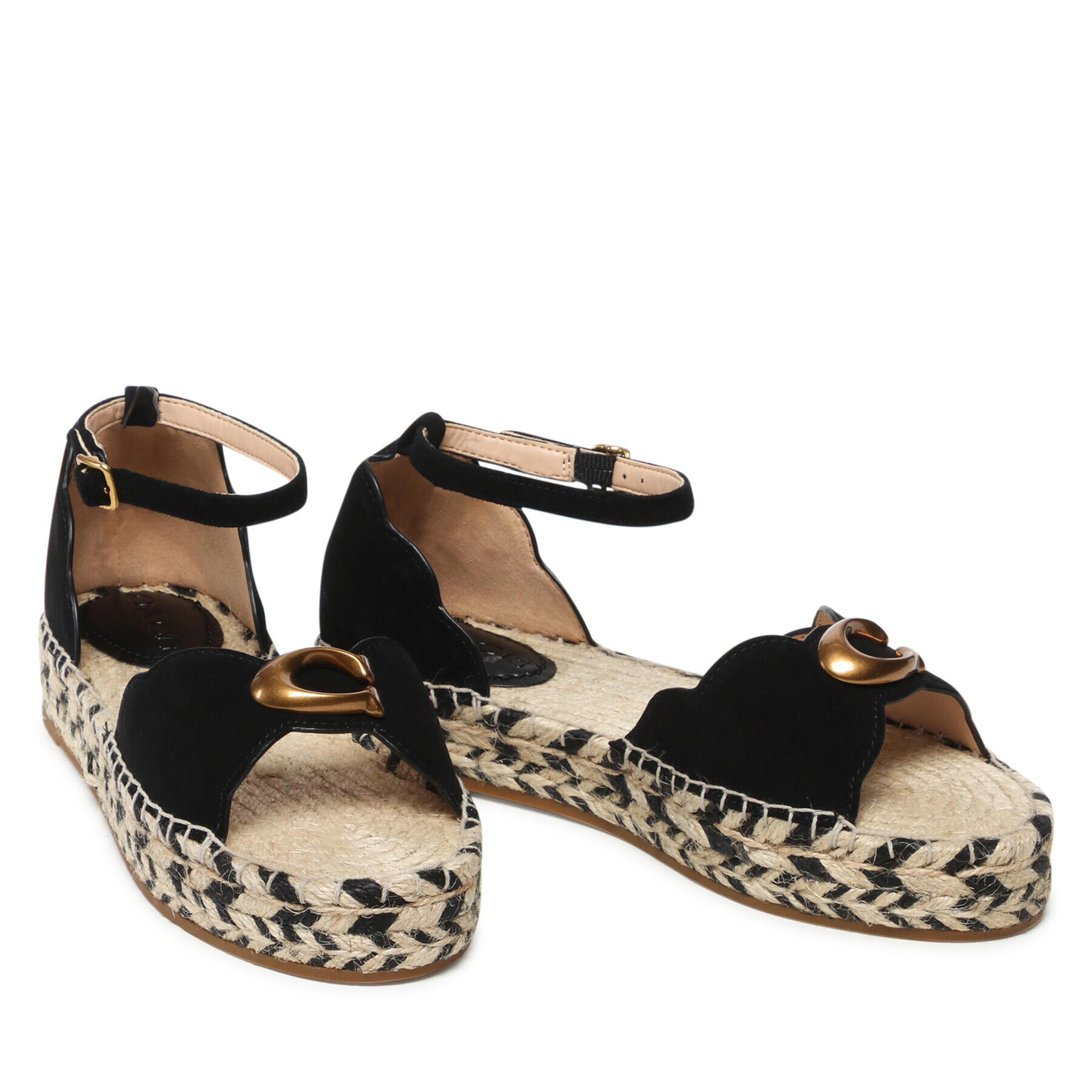Coach Еспадрили Dillon Suede C8986 Blk Черен - Pepit.bg