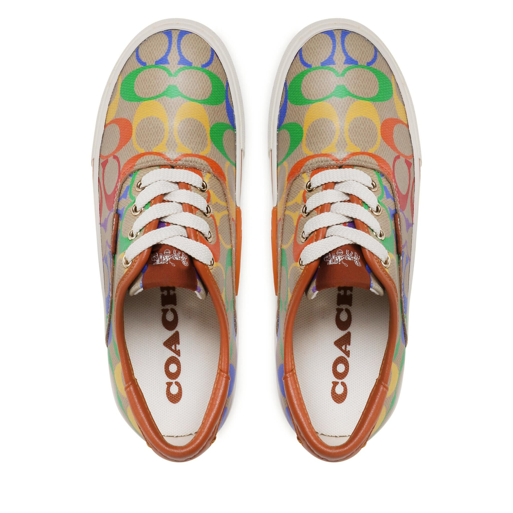 Coach Гуменки Citysole Skate CA854 Кафяв - Pepit.bg