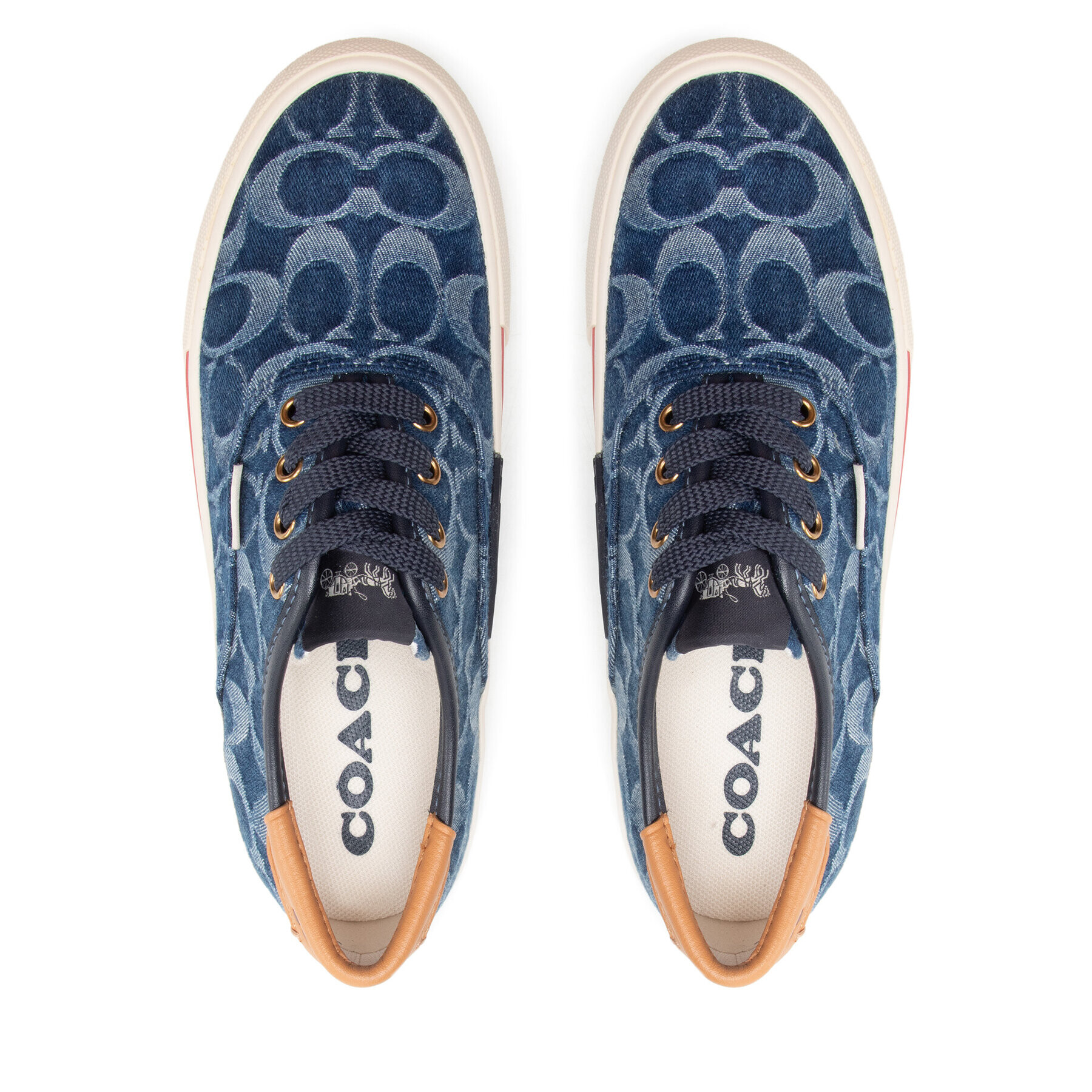 Coach Гуменки Citysole Skate Denim CA498 Тъмносин - Pepit.bg