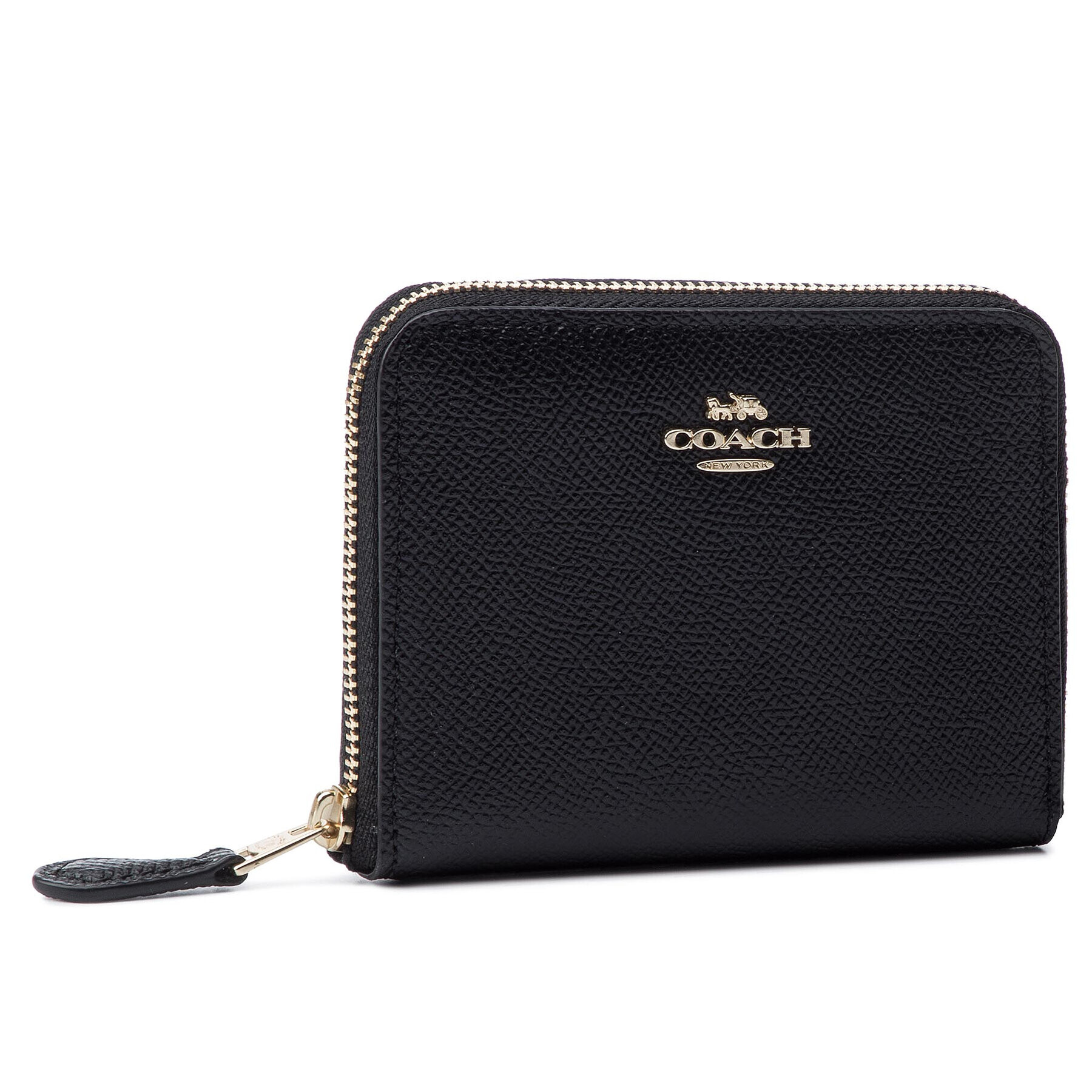 Coach Малък дамски портфейл Crsgn Zp Arnd Wall 29677 LIBLK Черен - Pepit.bg