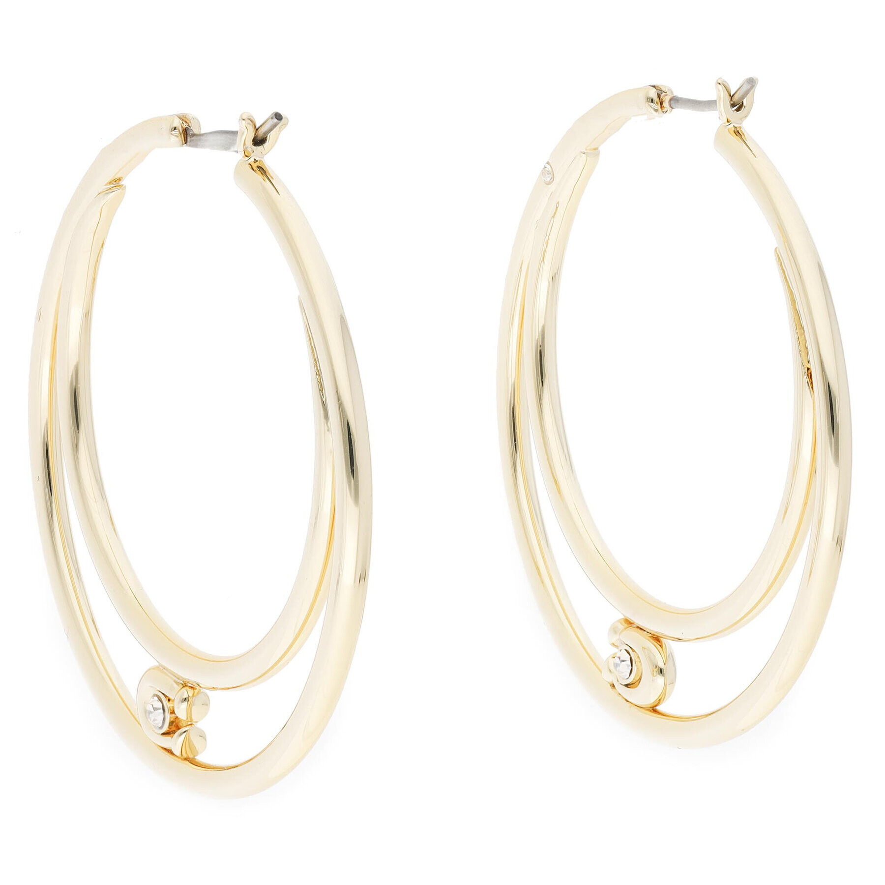Coach Обици C Doubl Hoop Ear C9356 Златист - Pepit.bg