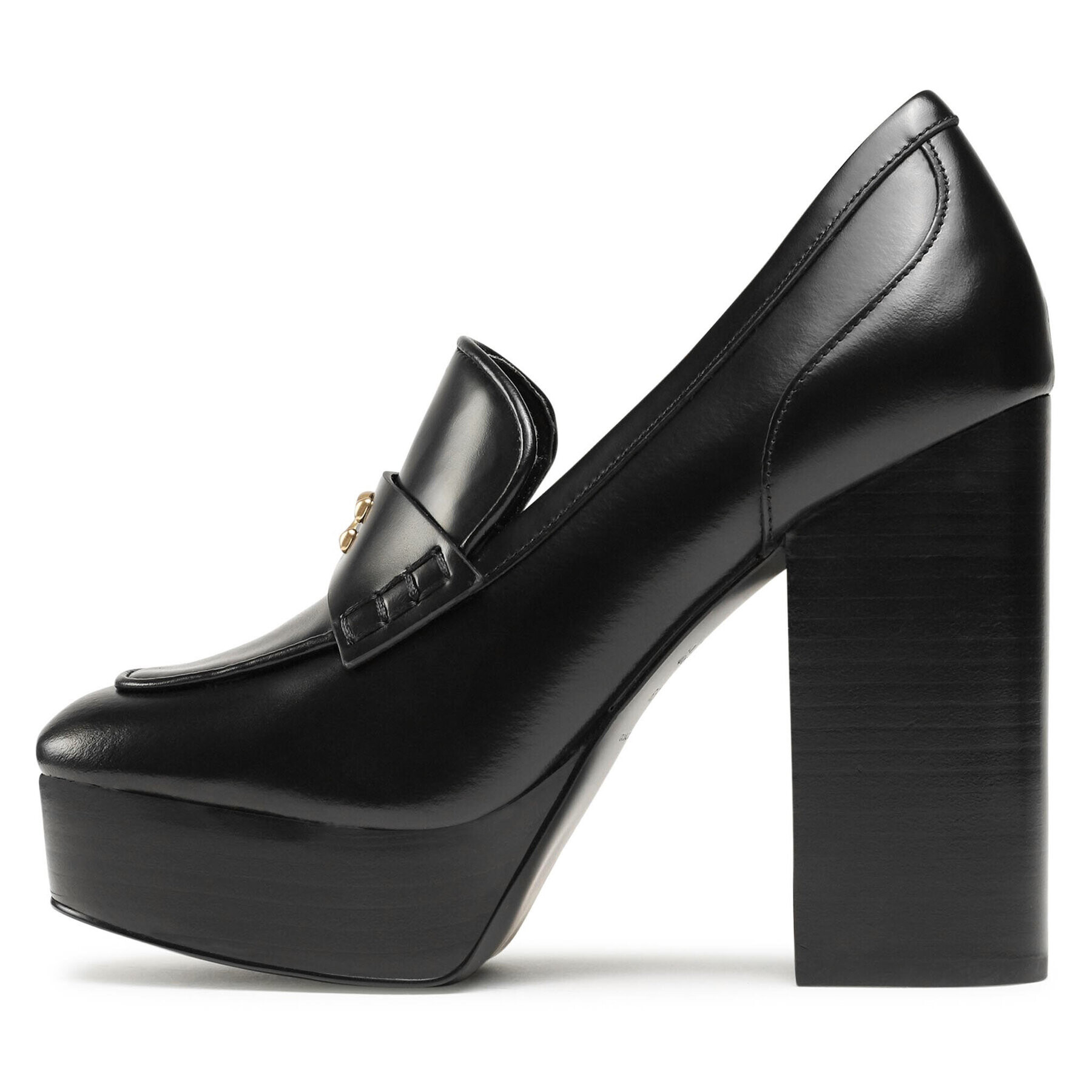 Coach Обувки Ilyse Leather Loafer CN142 Черен - Pepit.bg