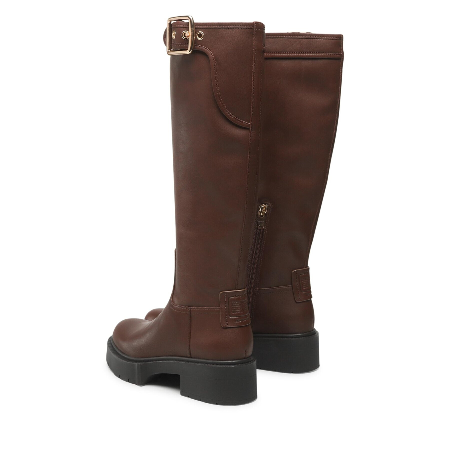 Coach Офицерки Lilli Leather CD153 Кафяв - Pepit.bg