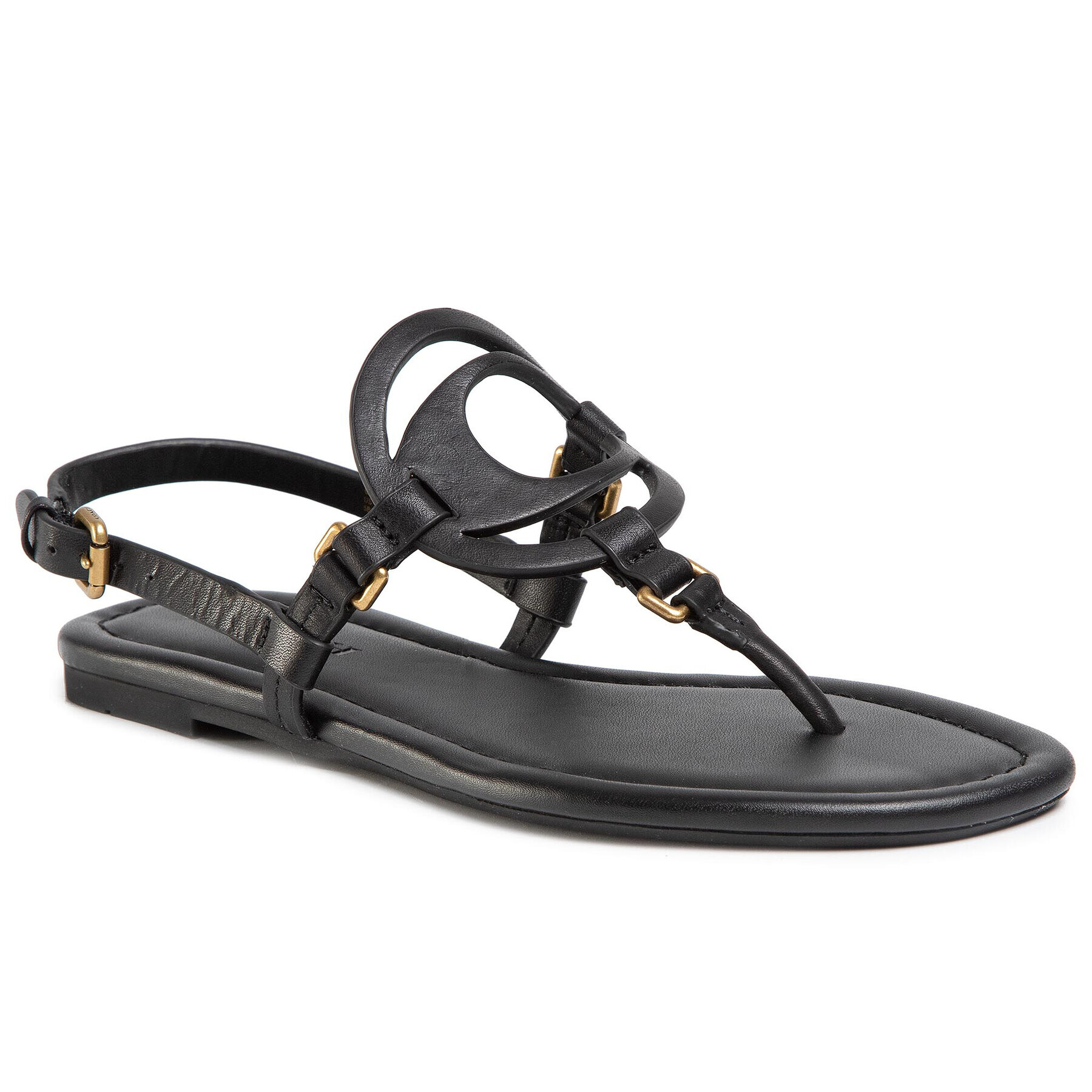 Coach Сандали Jeri Leather Sandal G4910 11002650 Черен - Pepit.bg