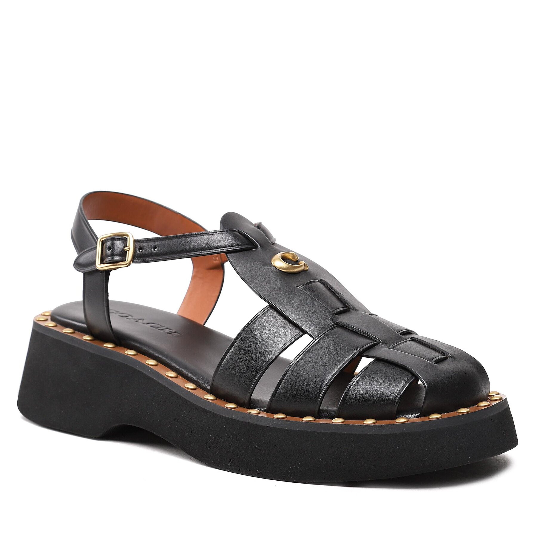 Coach Сандали Vivienne Leather CK033 Черен - Pepit.bg