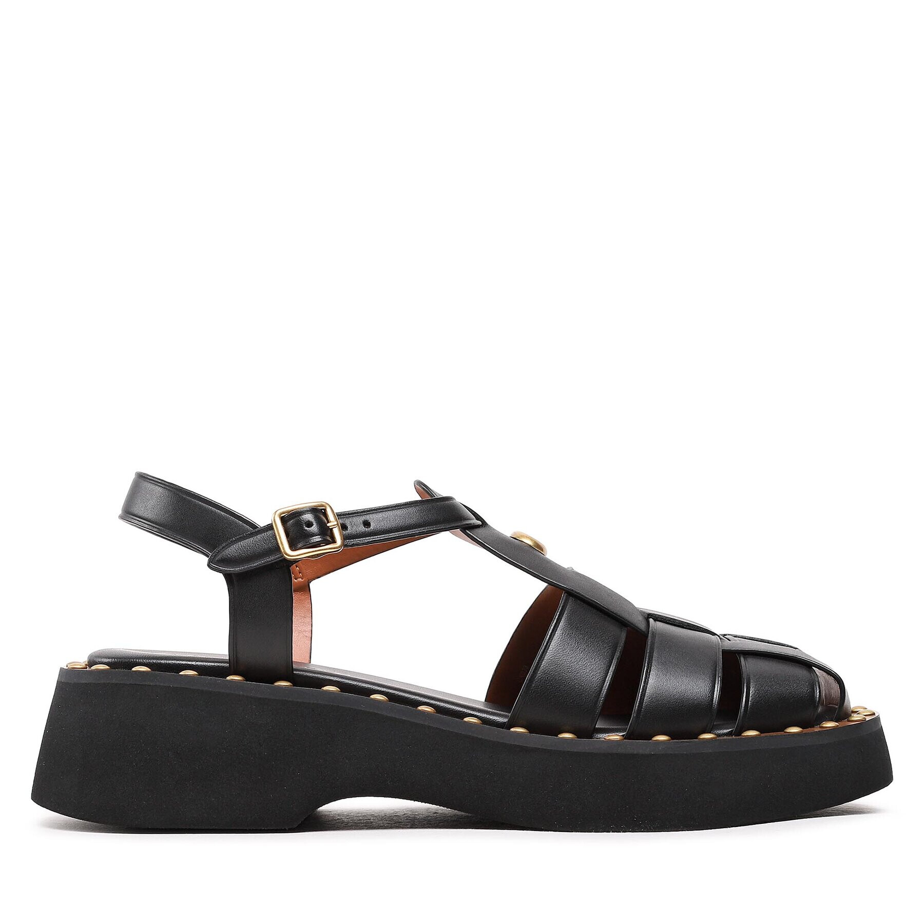 Coach Сандали Vivienne Leather CK033 Черен - Pepit.bg