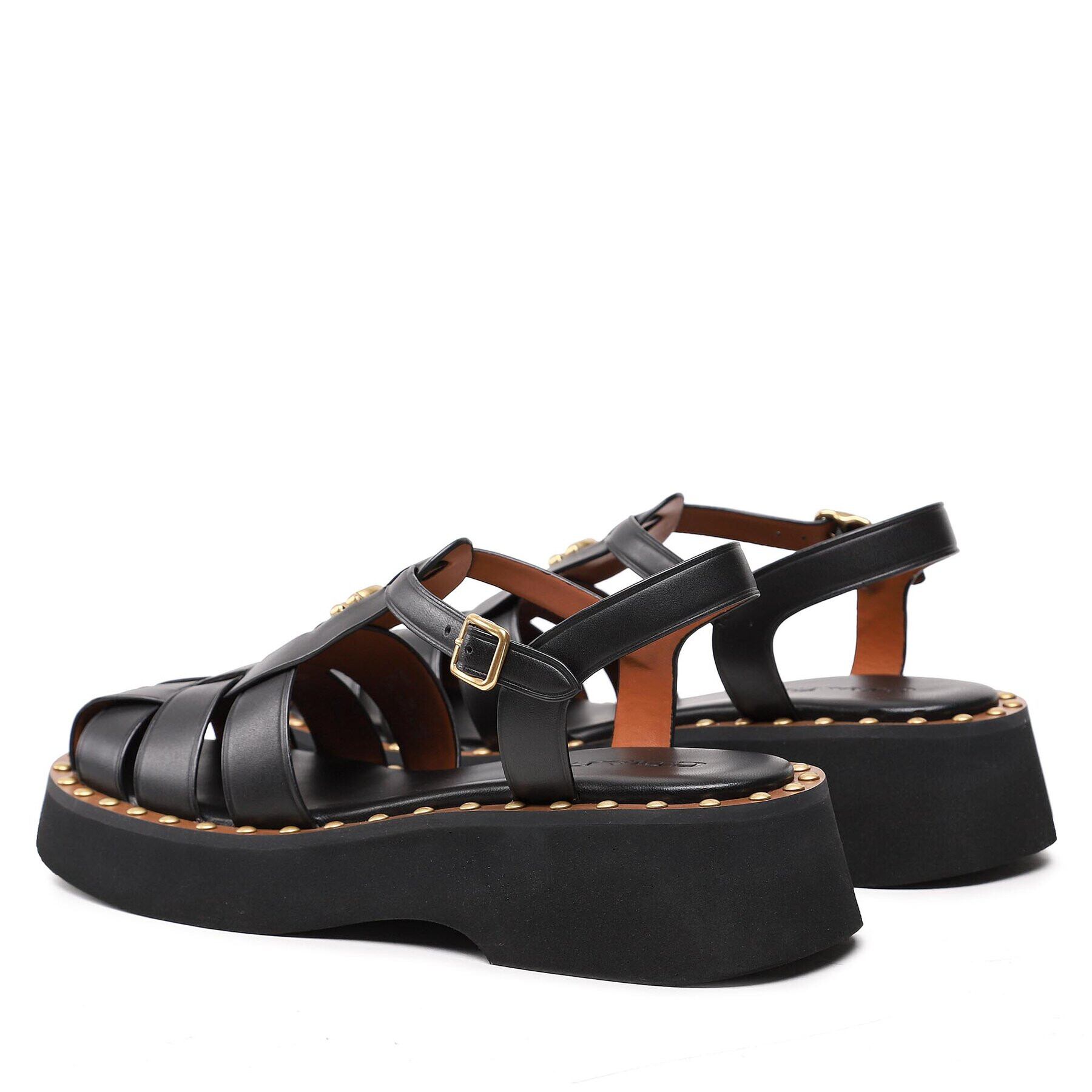 Coach Сандали Vivienne Leather CK033 Черен - Pepit.bg