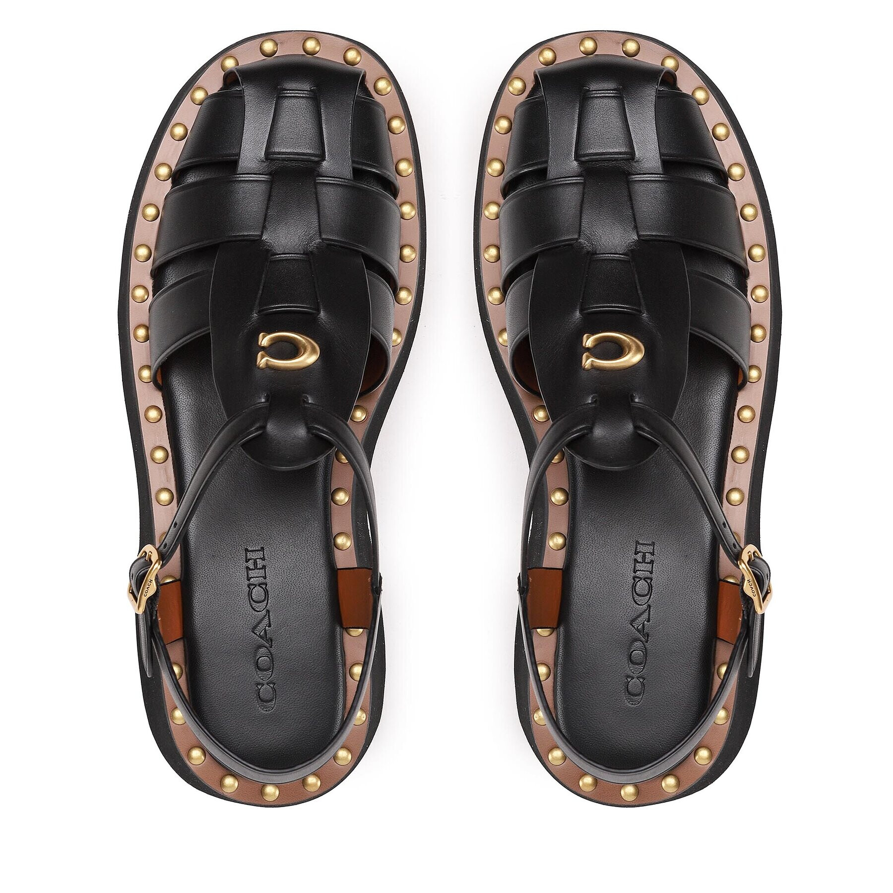 Coach Сандали Vivienne Leather CK033 Черен - Pepit.bg