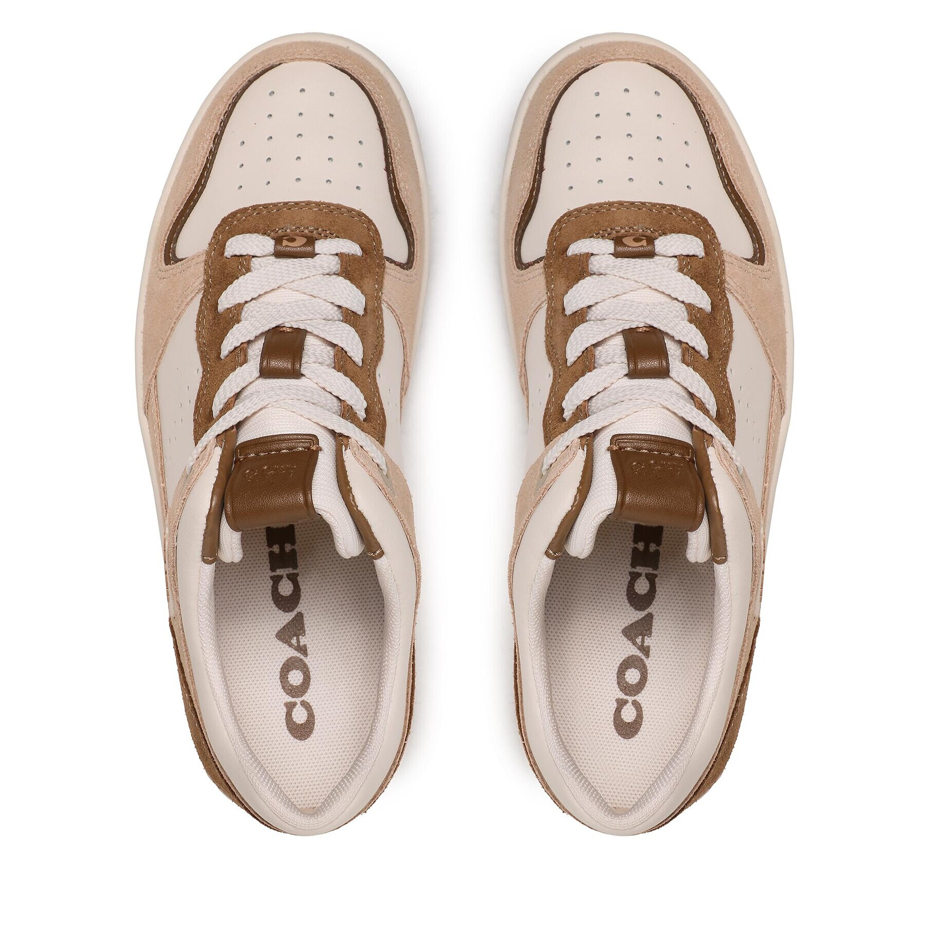 Coach Сникърси C201 Suede CK091 Бежов - Pepit.bg