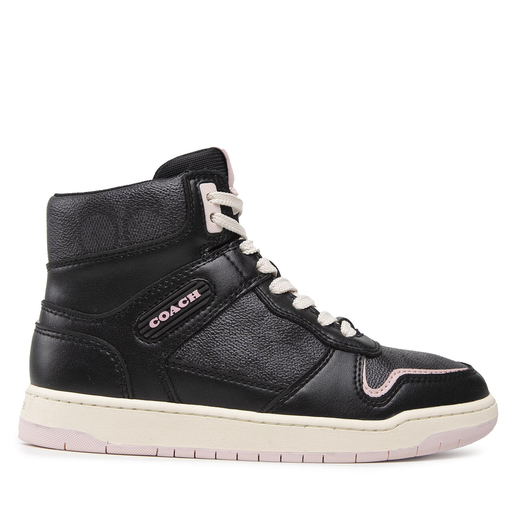 Coach Сникърси Hi Top Coated Canvas CD304 Черен - Pepit.bg