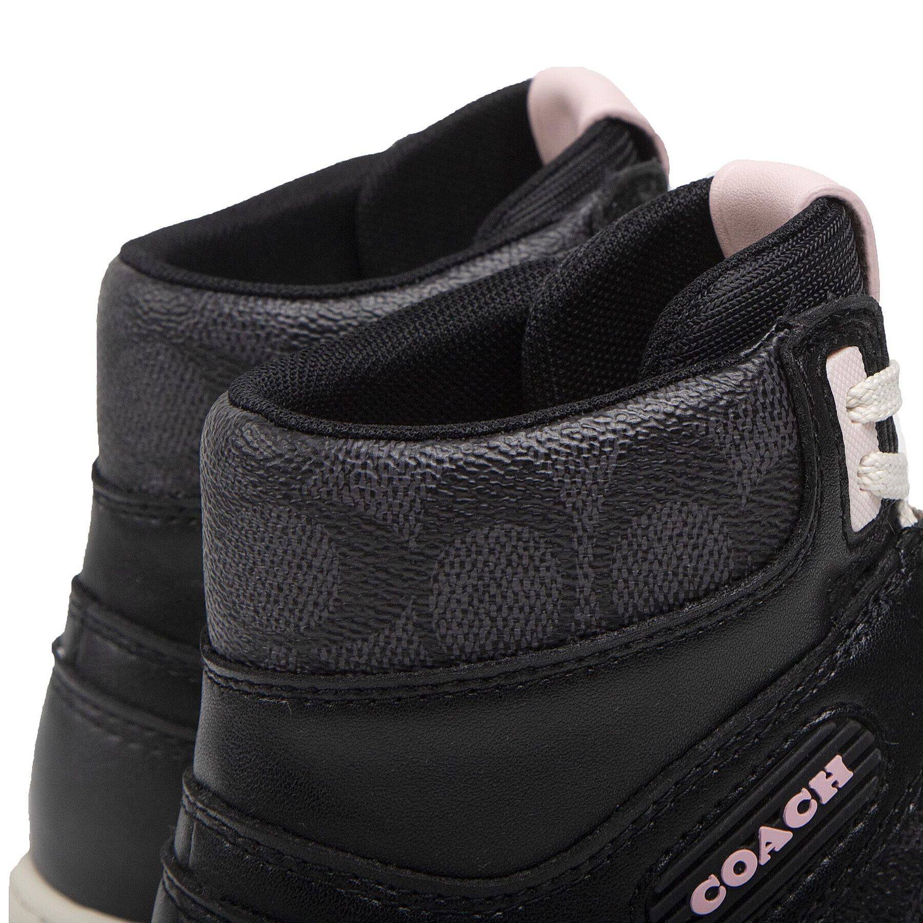 Coach Сникърси Hi Top Coated Canvas CD304 Черен - Pepit.bg