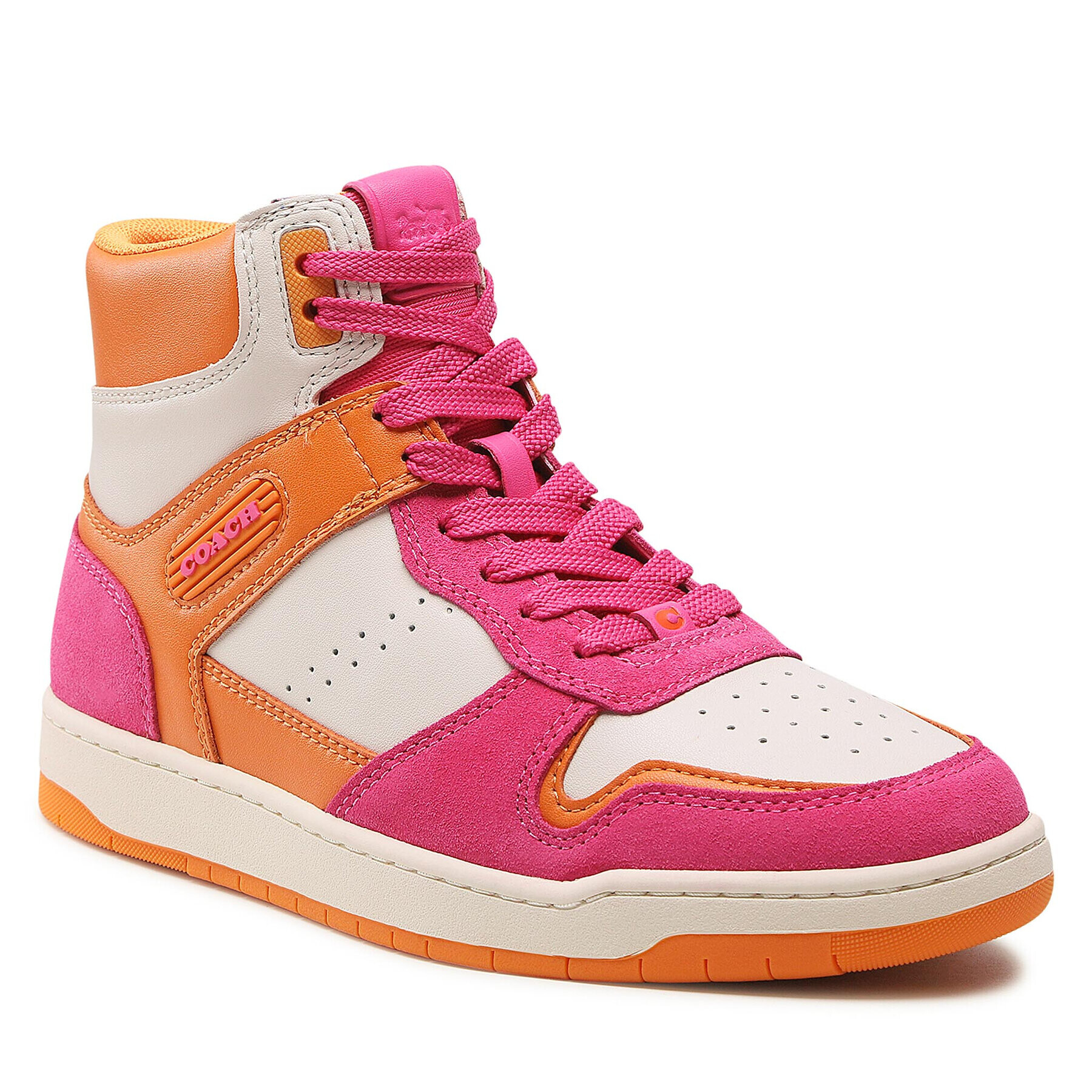 Coach Сникърси Hi Top Leather CD306 Цветен - Pepit.bg