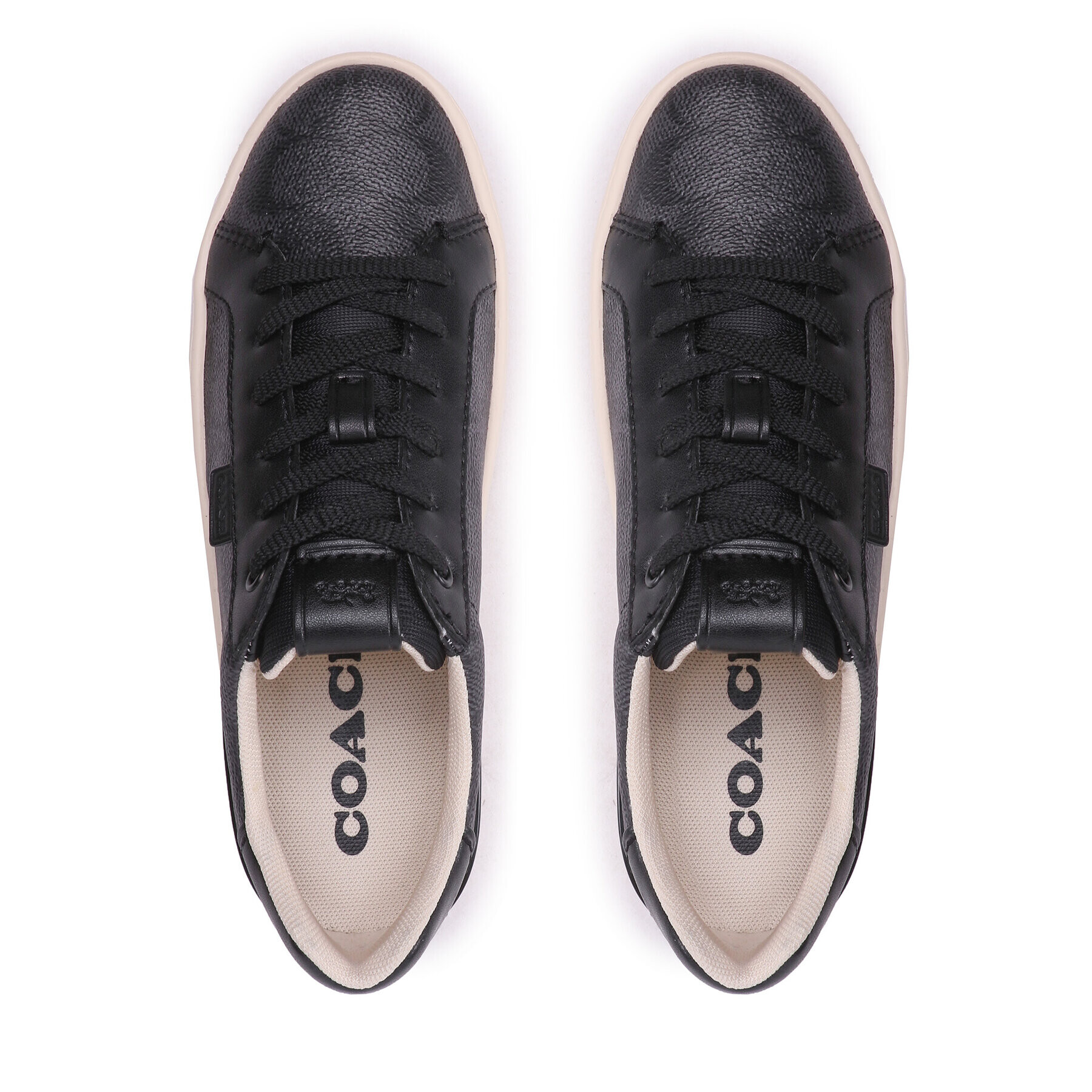 Coach Сникърси Lowline Coated Canva C9045 Черен - Pepit.bg