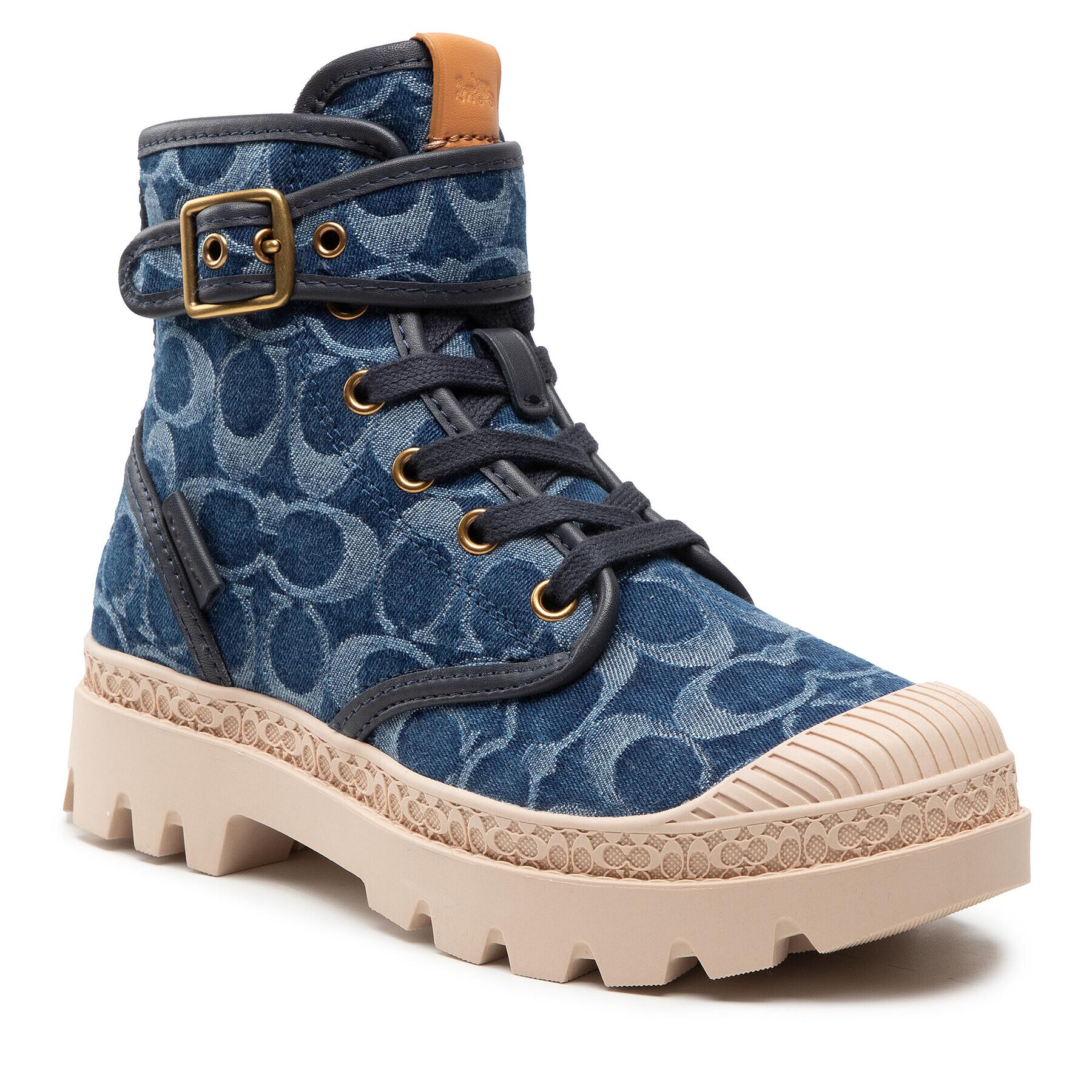 Coach Туристически oбувки Trooper Denim CA510 Тъмносин - Pepit.bg