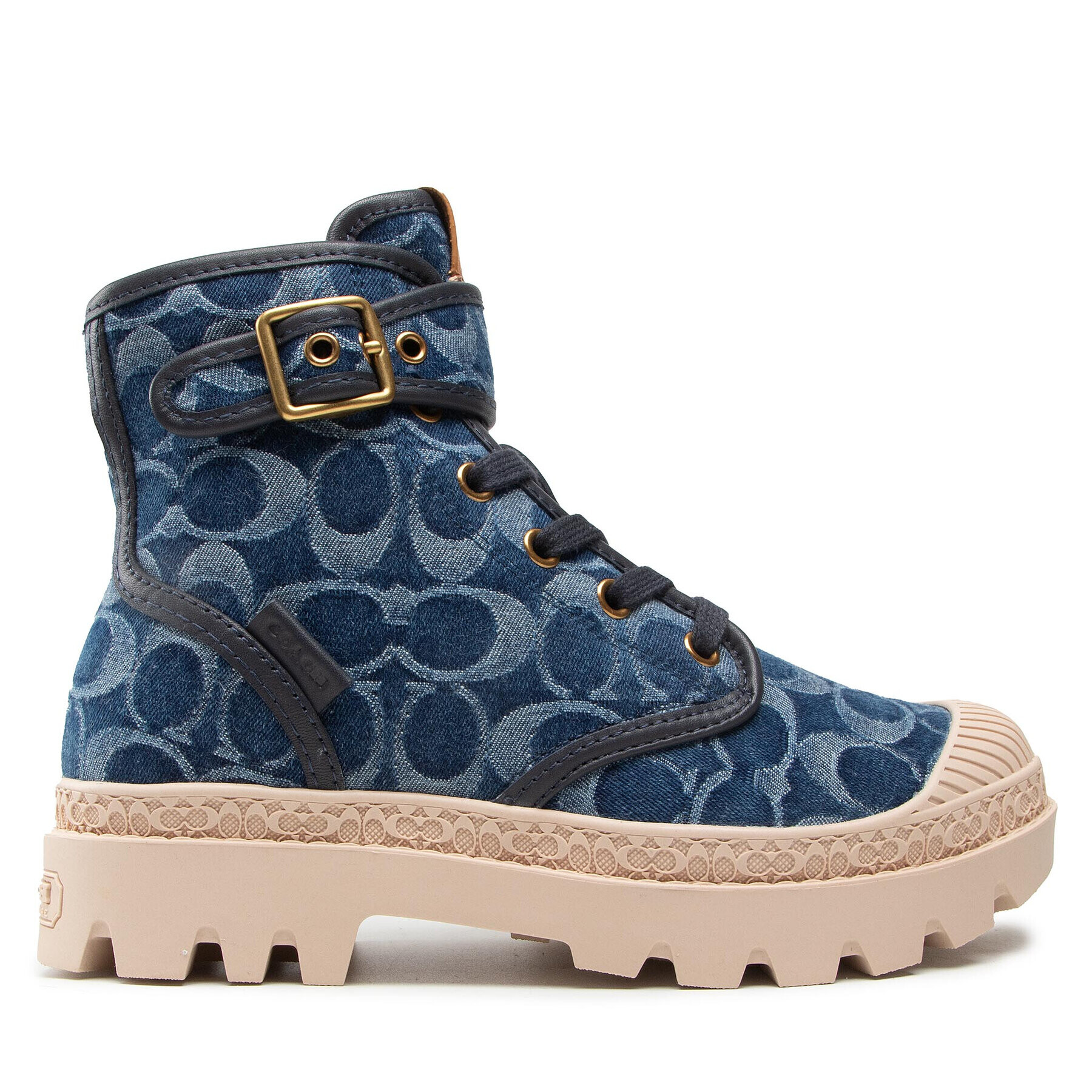 Coach Туристически oбувки Trooper Denim CA510 Тъмносин - Pepit.bg