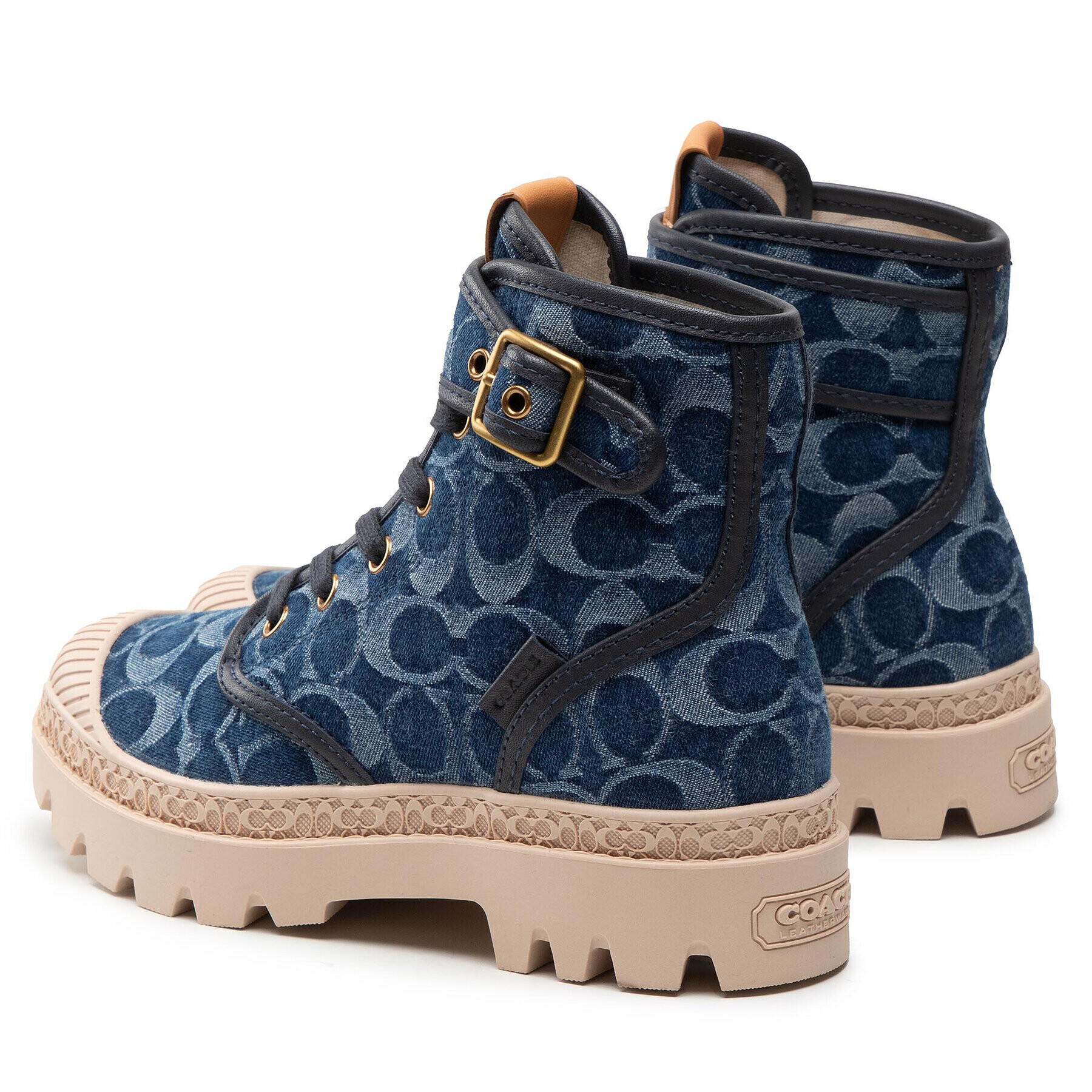 Coach Туристически oбувки Trooper Denim CA510 Тъмносин - Pepit.bg