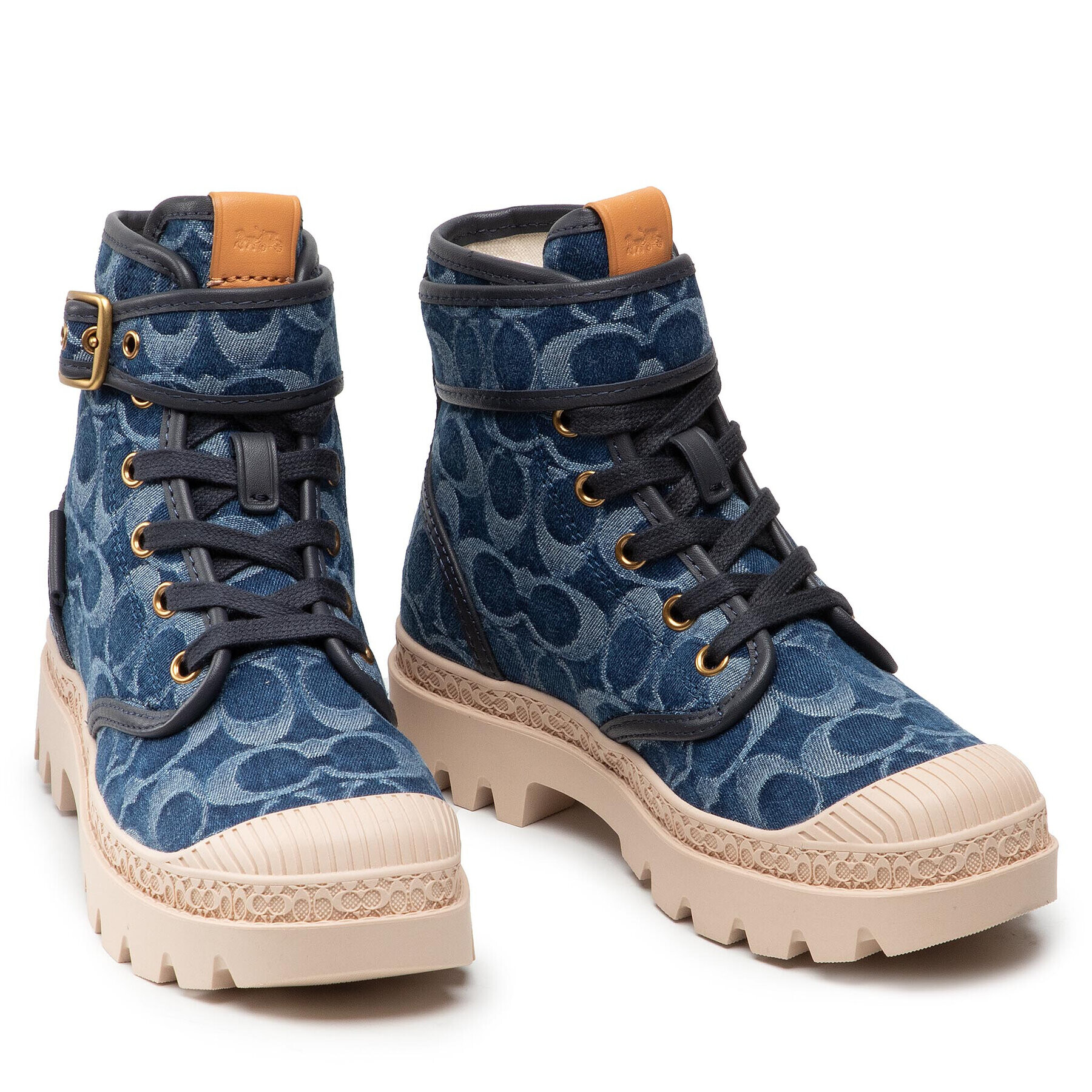 Coach Туристически oбувки Trooper Denim CA510 Тъмносин - Pepit.bg