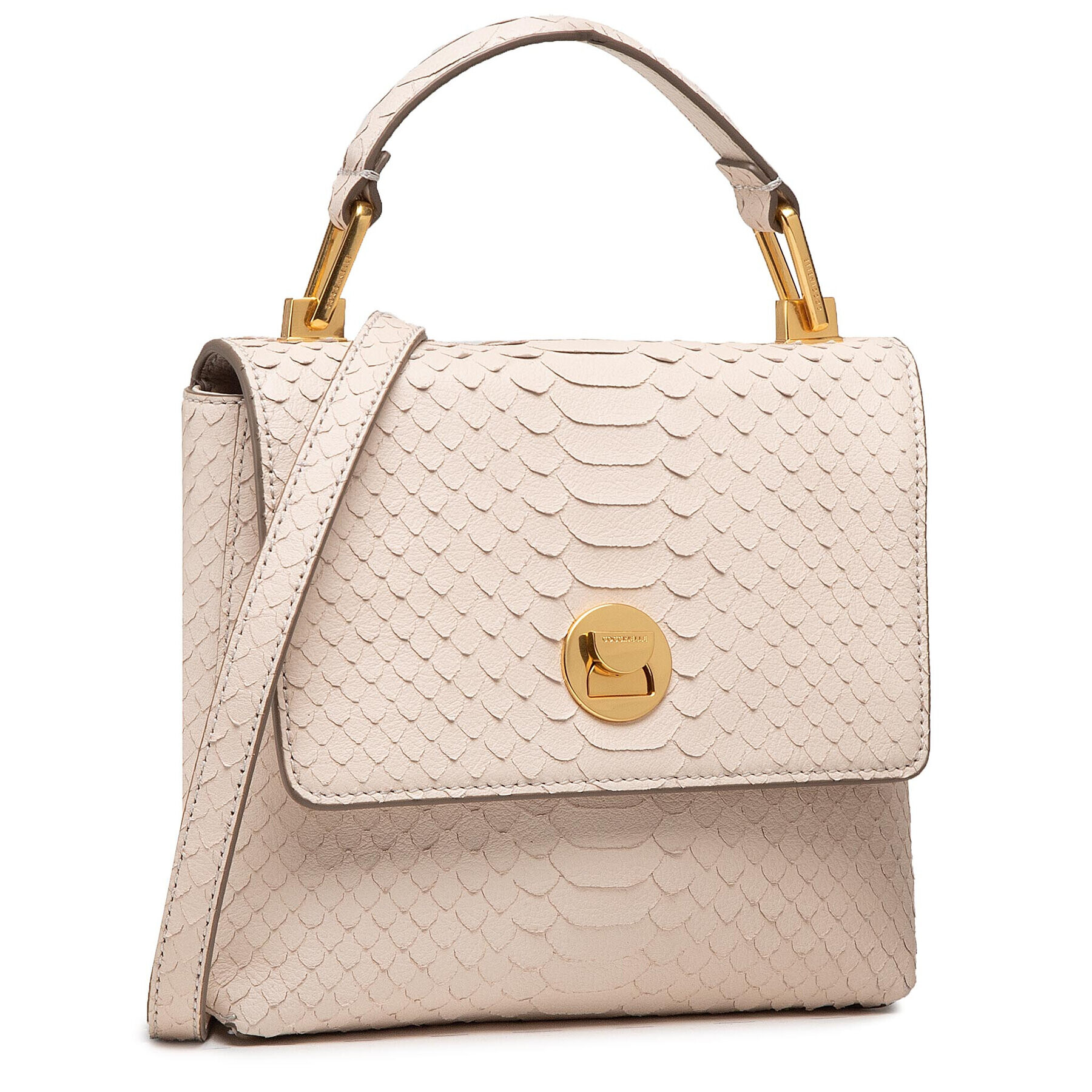 Coccinelle Дамска чанта HD4 Liya Python Lulula E1 HD4 52 01 01 Бежов - Pepit.bg