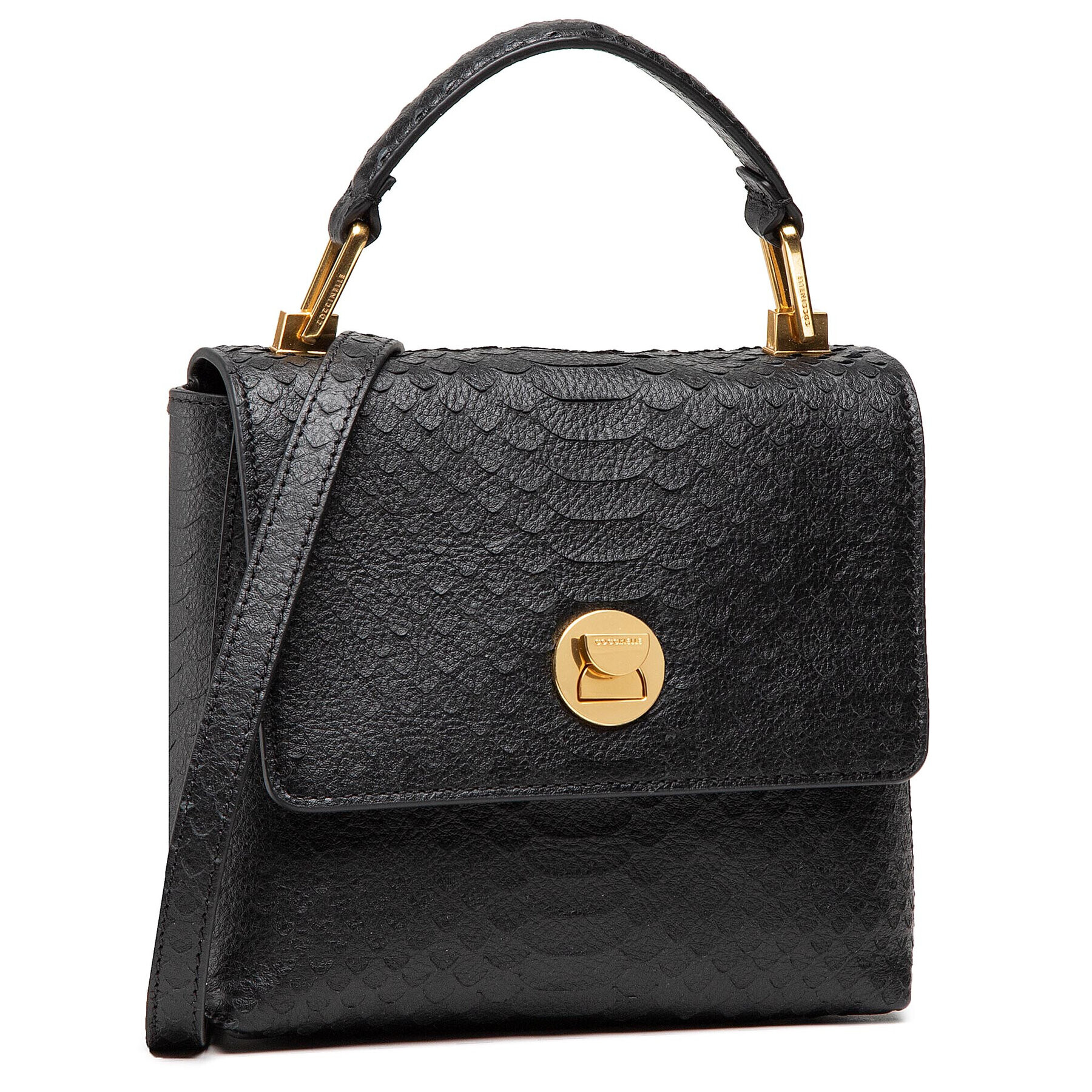 Coccinelle Дамска чанта HD4 Liya Python Lulula E1 HD4 52 01 01 Черен - Pepit.bg