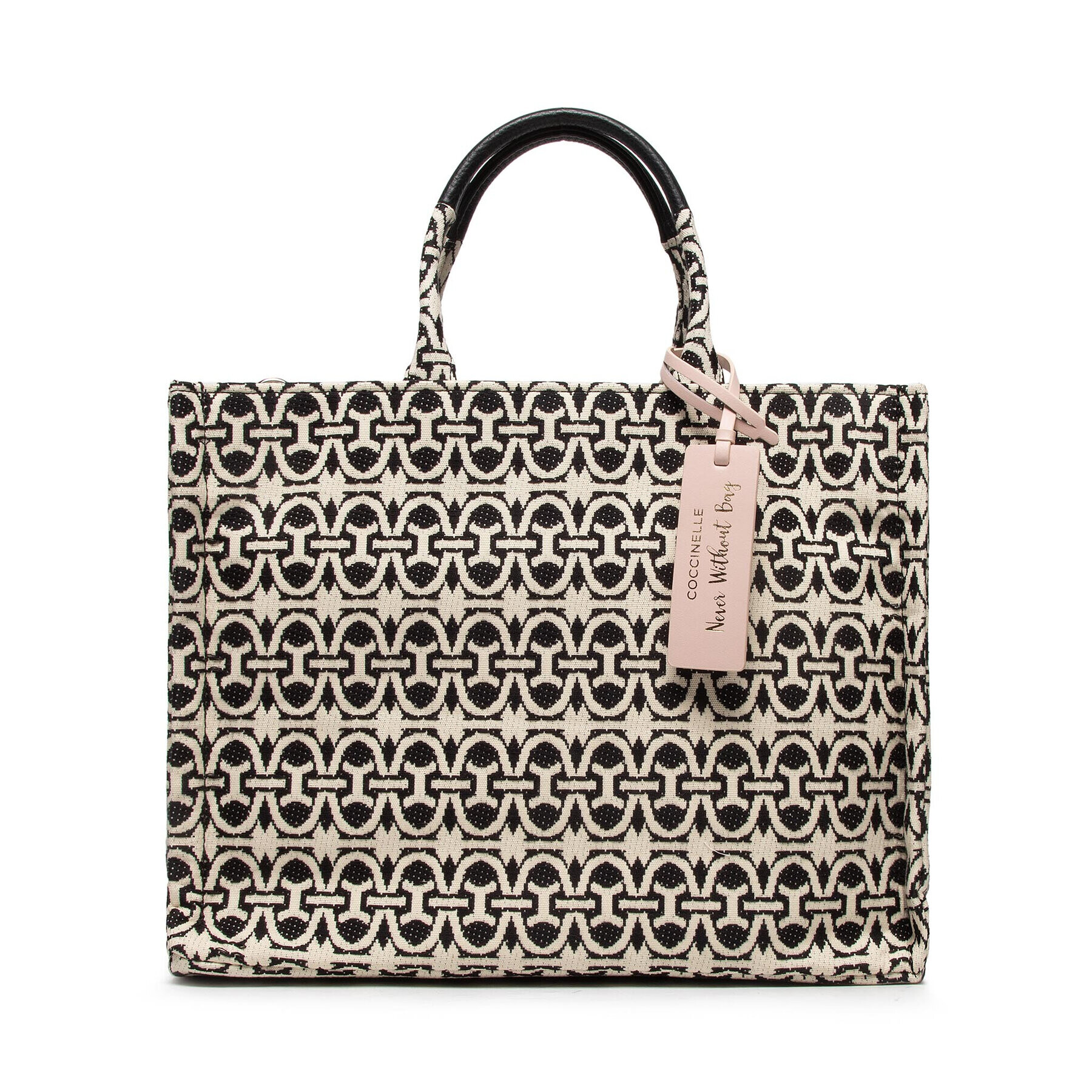 Coccinelle Дамска чанта LBD Never Without Bag Jacquar E1 LBD 18 02 01 Черен - Pepit.bg