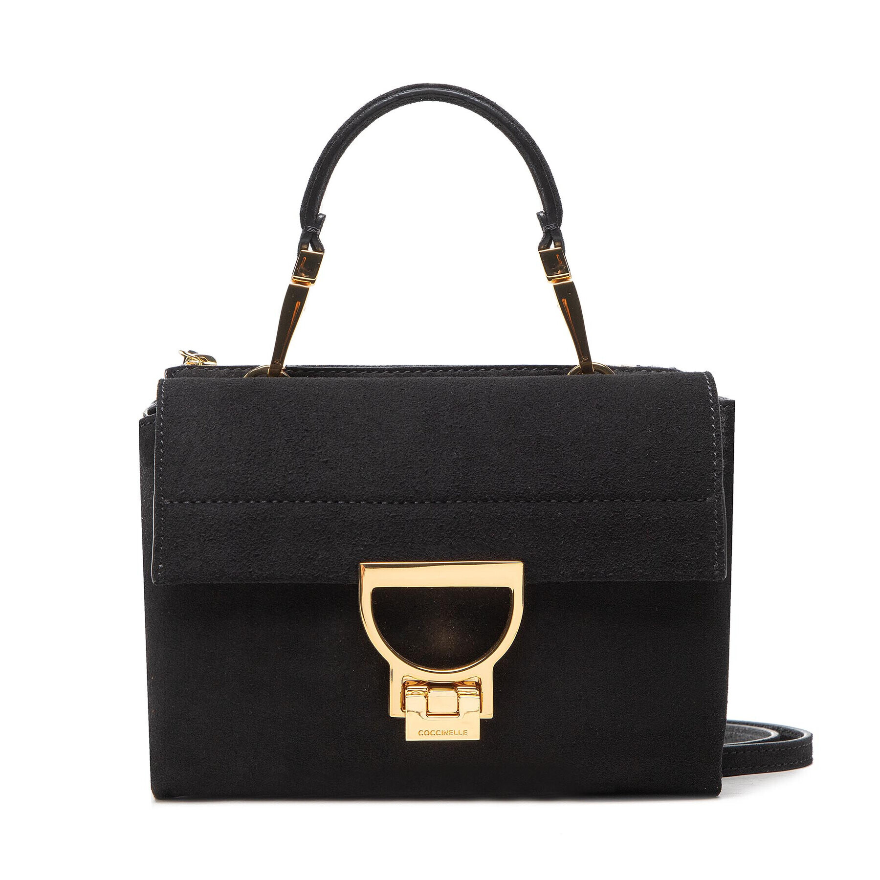 Coccinelle Дамска чанта LD6 Arlettis Suede E1 LD6 55 B7 01 Черен - Pepit.bg