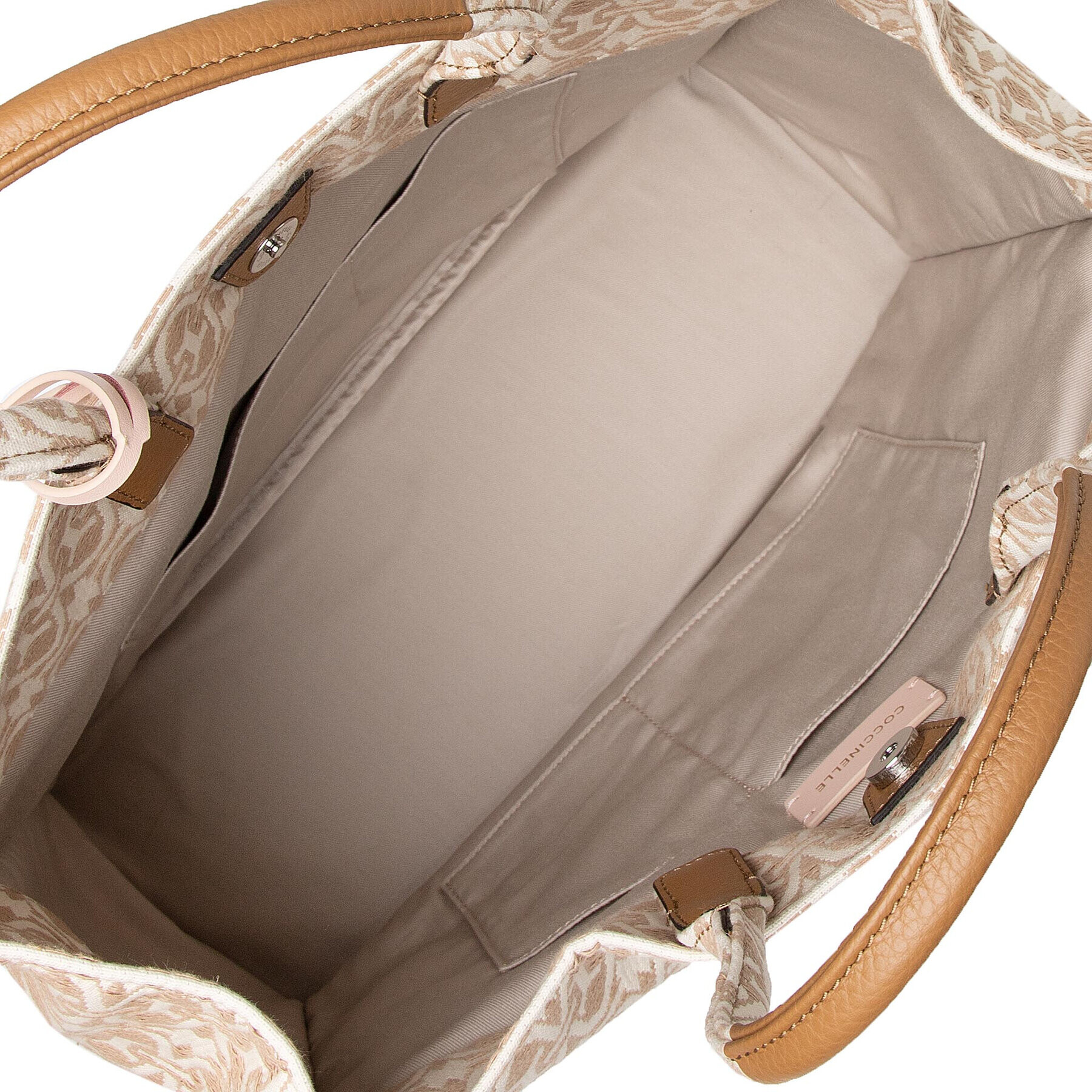 Coccinelle Дамска чанта MBD Never Without Bag Jacquar E1 MBD 18 01 01 Бежов - Pepit.bg