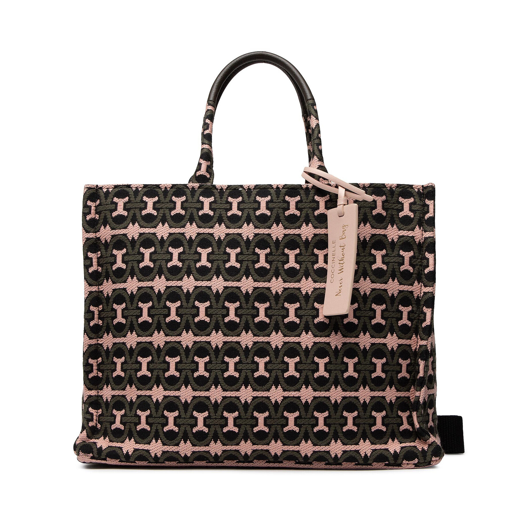 Coccinelle Дамска чанта MBD Never Without Bag Jacquar E1 MBD 18 02 01 Каки - Pepit.bg