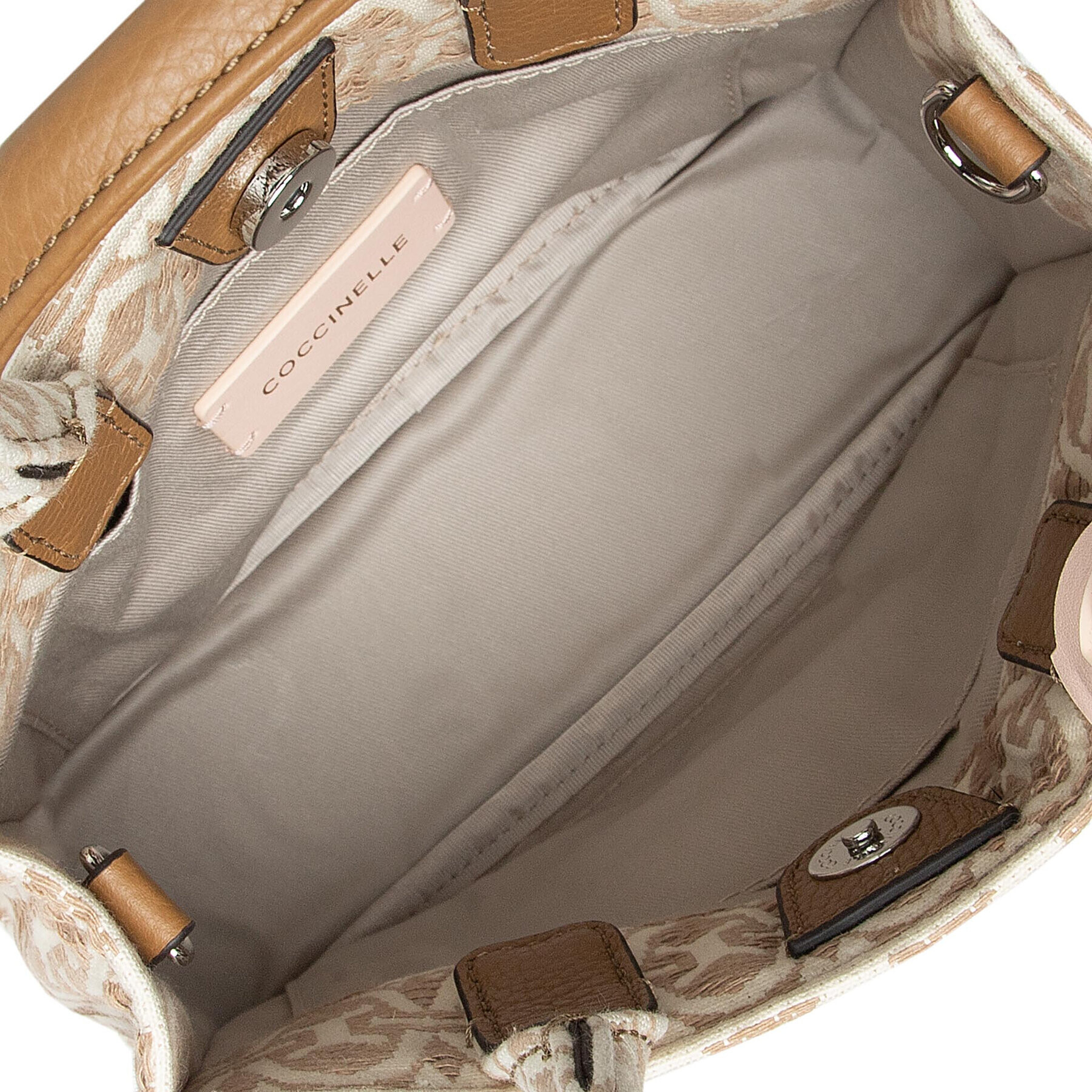 Coccinelle Дамска чанта MBD Never Without Bag Jacquar E1 MBD 18 03 01 Бежов - Pepit.bg