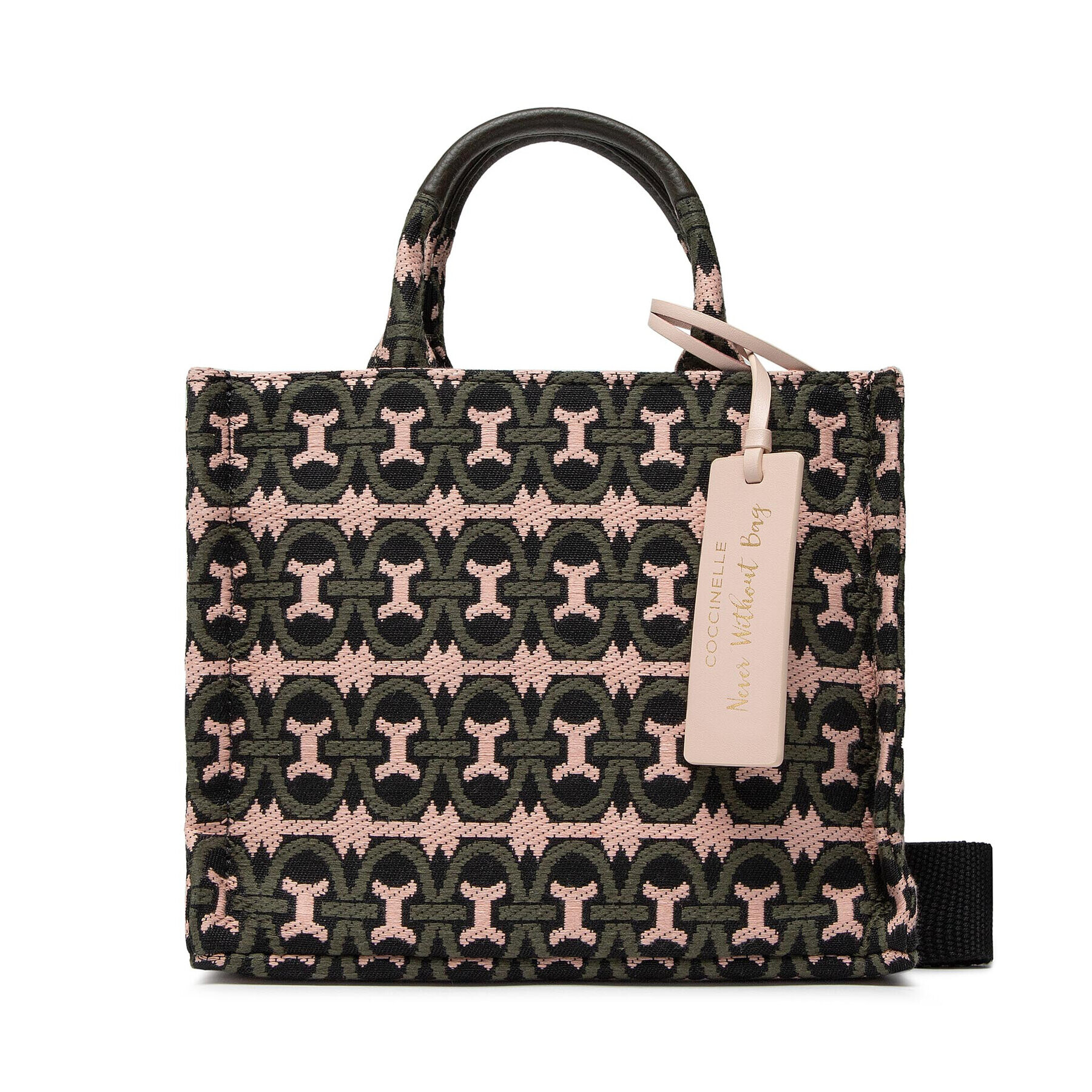Coccinelle Дамска чанта MBD Never Without Bag Jacquar E1 MBD 18 03 01 Розов - Pepit.bg