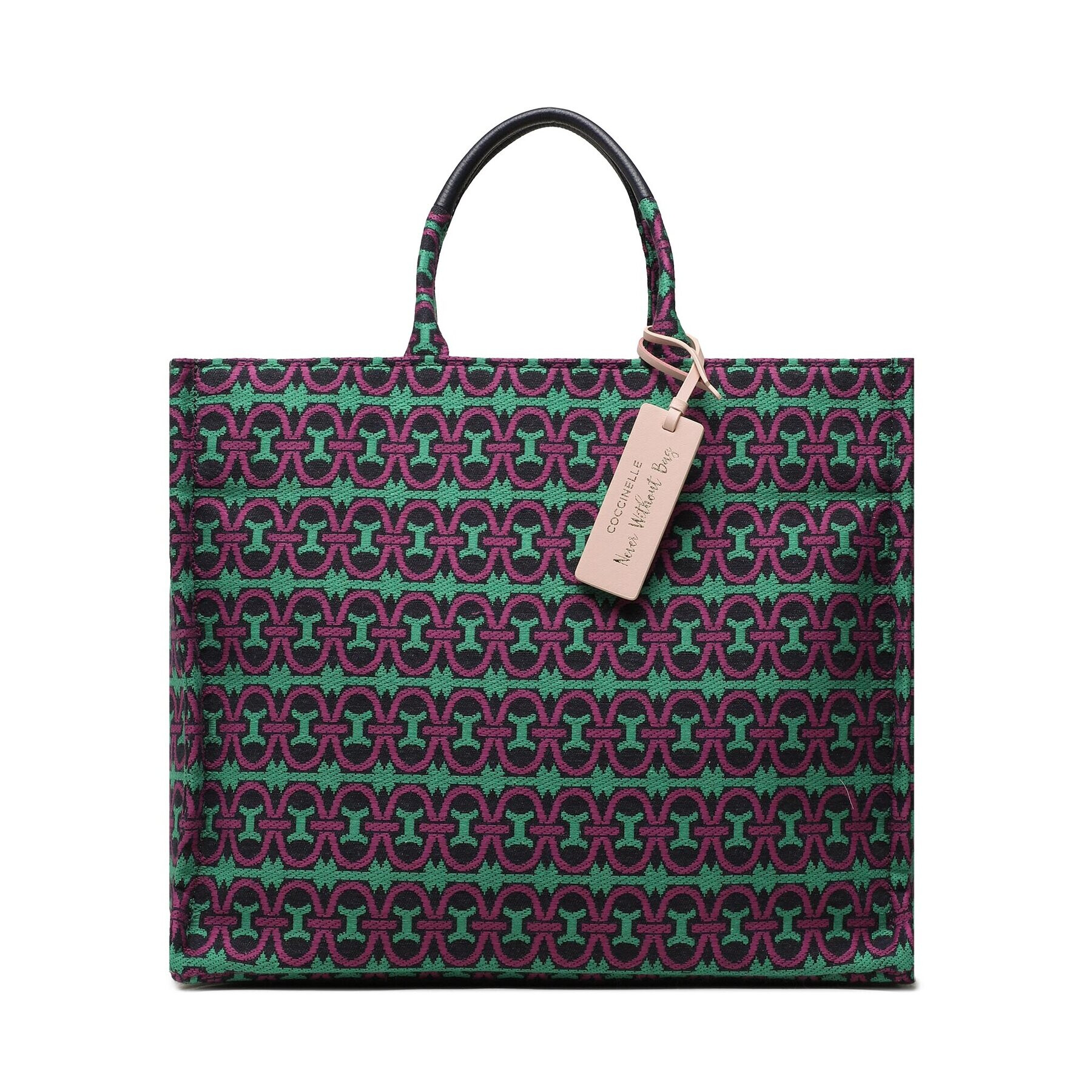 Coccinelle Дамска чанта MBD Never Without Bag Monogra E1 MBD 18 01 01 Виолетов - Pepit.bg