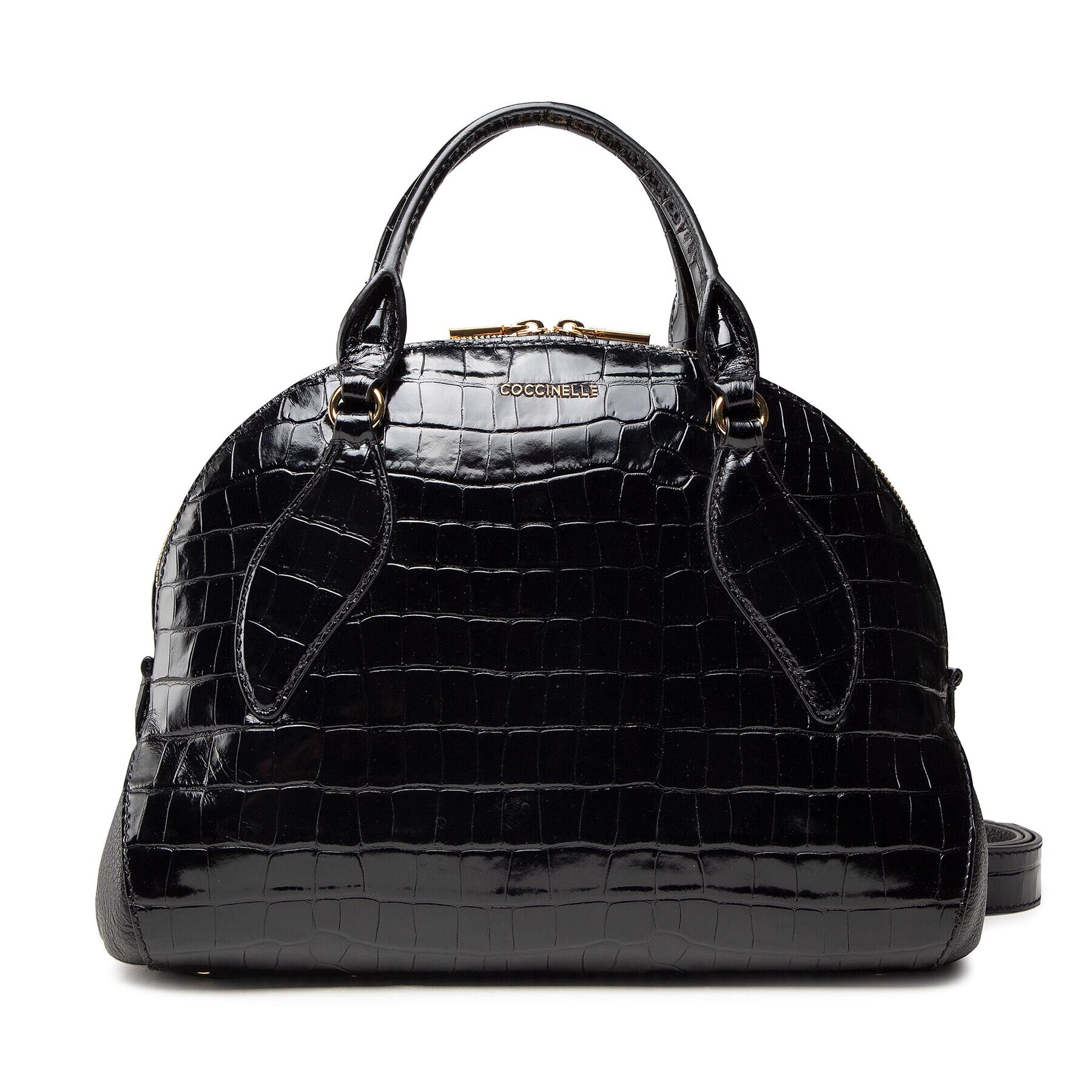 Coccinelle Дамска чанта Ofta IM1 Colette Croco E1 IM1 18 01 01 Черен - Pepit.bg