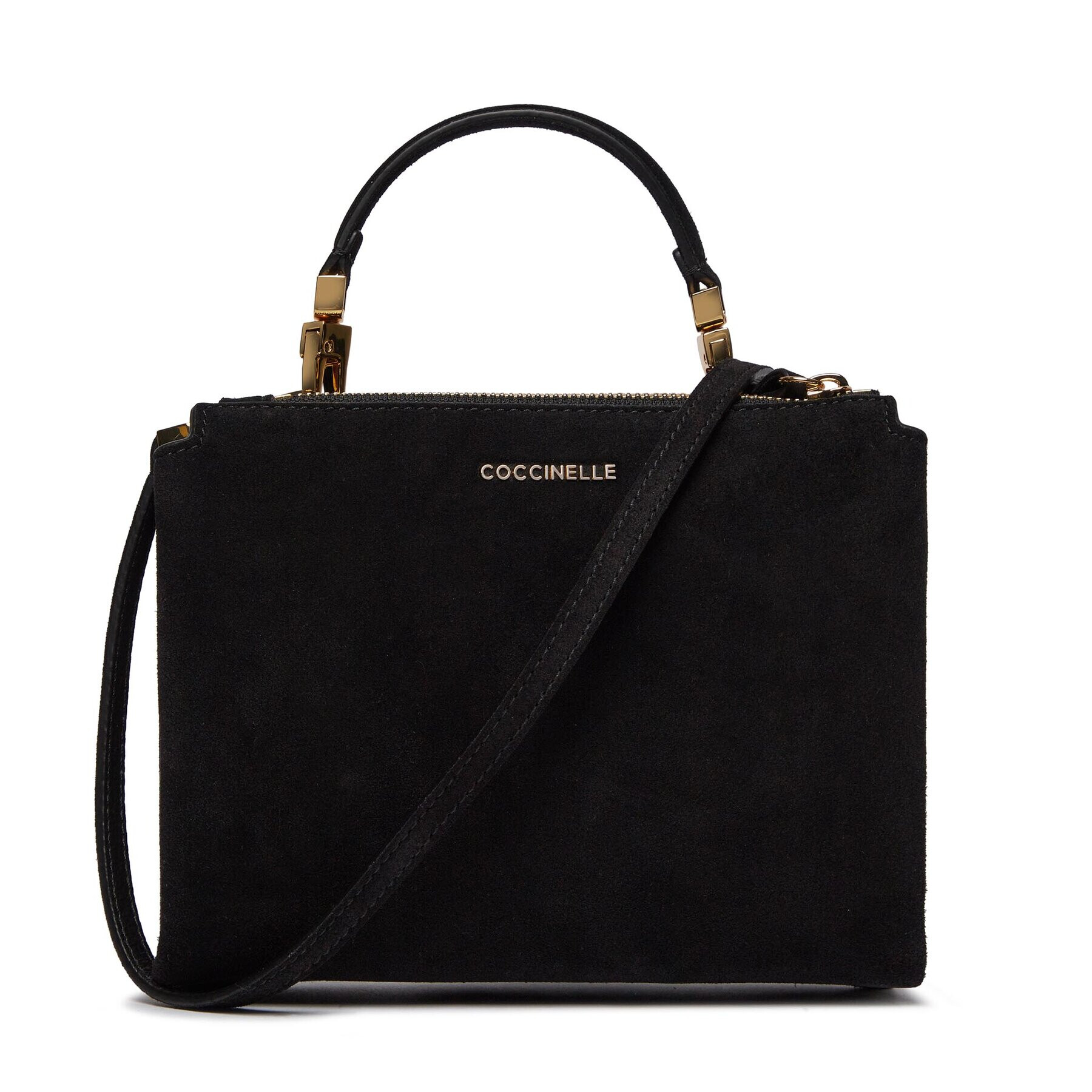 Coccinelle Дамска чанта PL6 Arlettis Suede Drop E1 PL6 55 B7 01 Черен - Pepit.bg