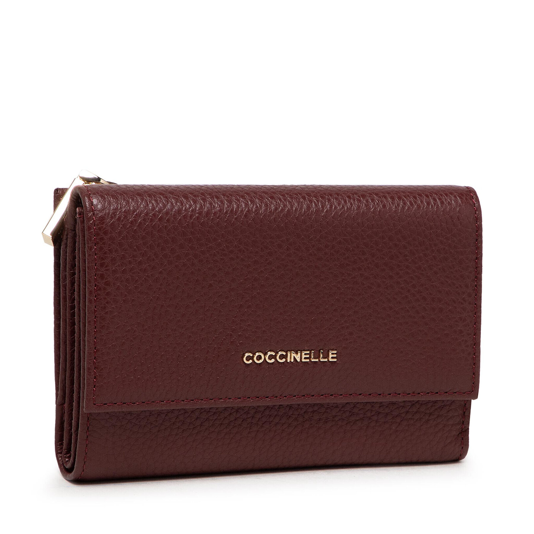 Coccinelle Голям дамски портфейл IW5 Metallic Soft E2 IW5 11 66 01 Кафяв - Pepit.bg