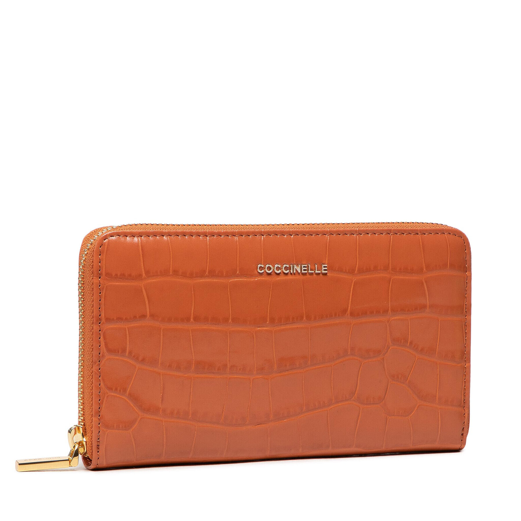 Coccinelle Голям дамски портфейл IW6 Metallic Croco Shiny Soft E2 IW6 11 32 01 Кафяв - Pepit.bg