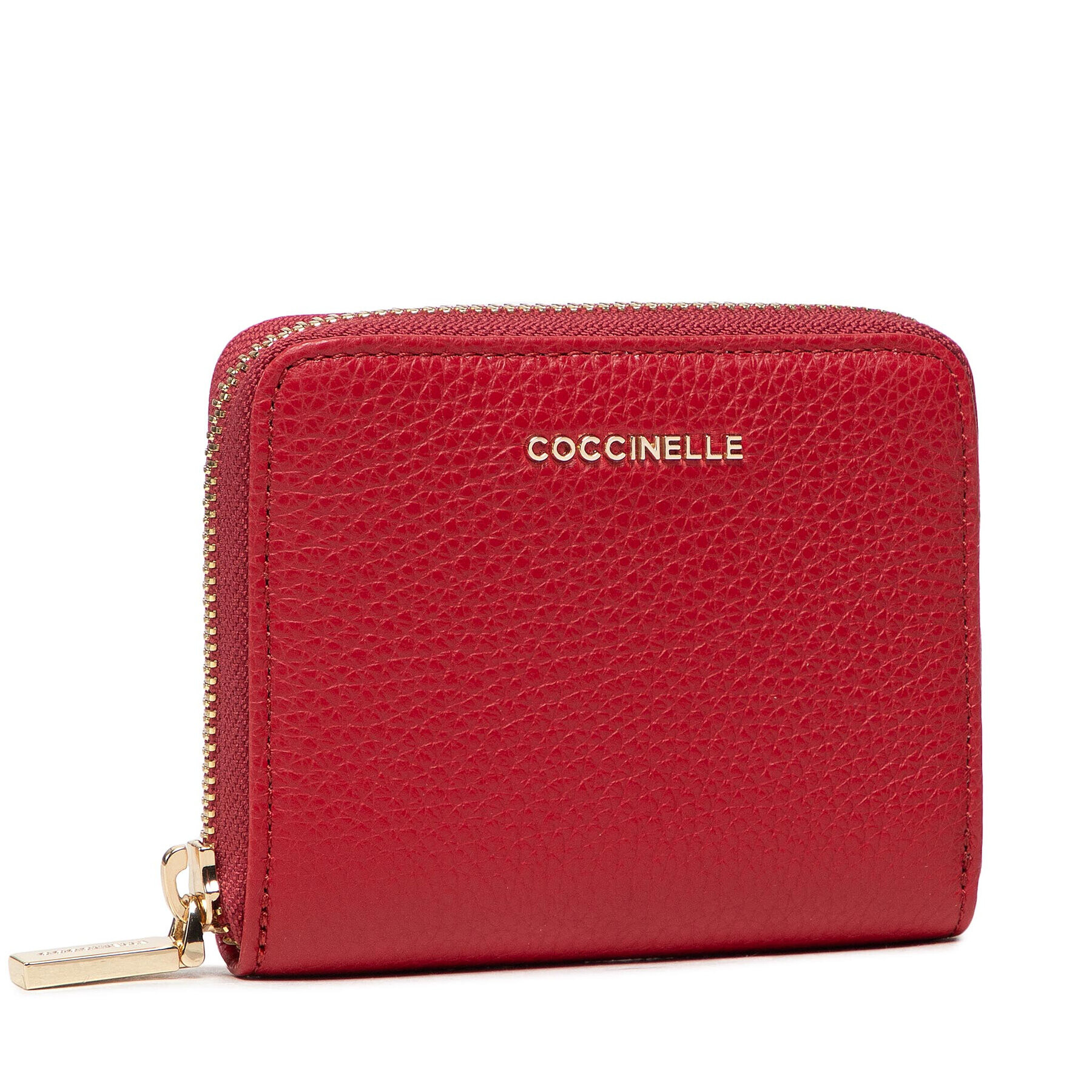 Coccinelle Малък дамски портфейл IW5 Metallic Soft E2 IW5 11 A2 01 Червен - Pepit.bg