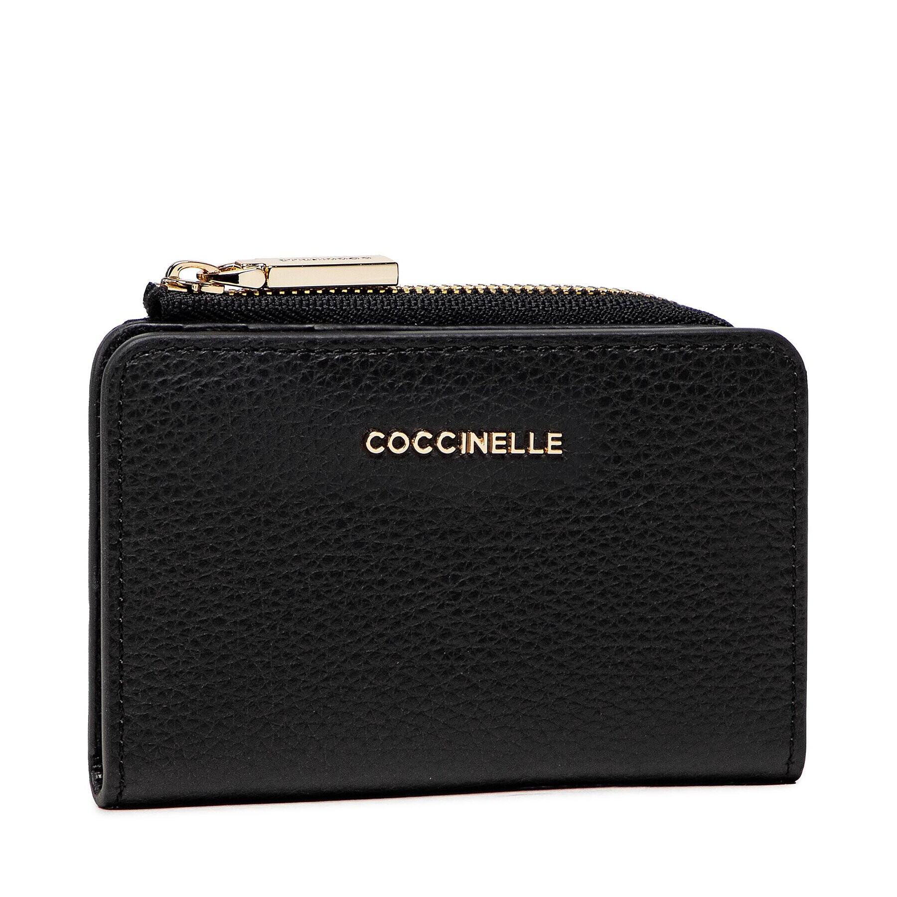 Coccinelle Малък дамски портфейл IW5 Metallic Soft E2 IW5 17 01 01 Черен - Pepit.bg