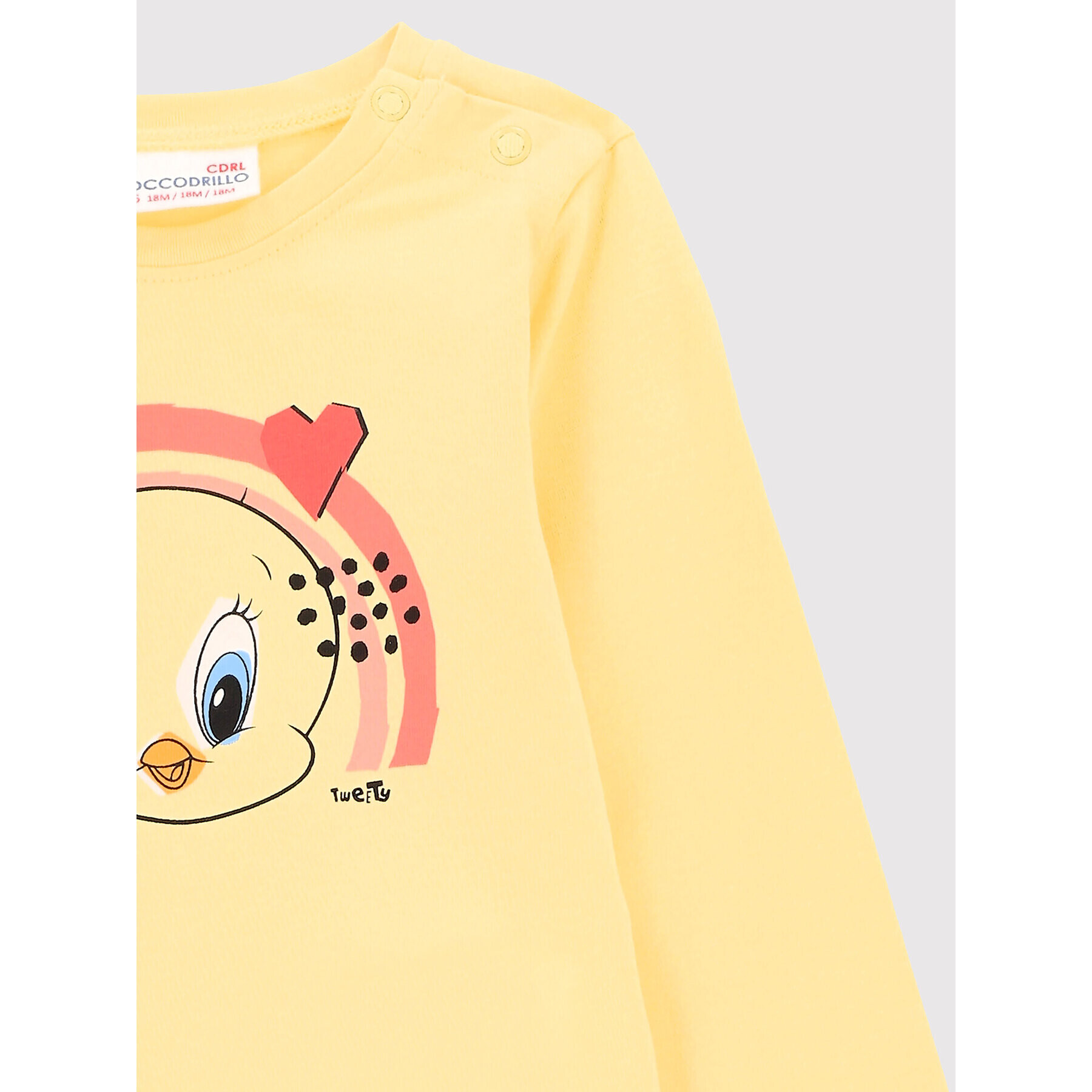 Coccodrillo Боди LOONEY TUNES ZC2112103LIG Жълт Regular Fit - Pepit.bg