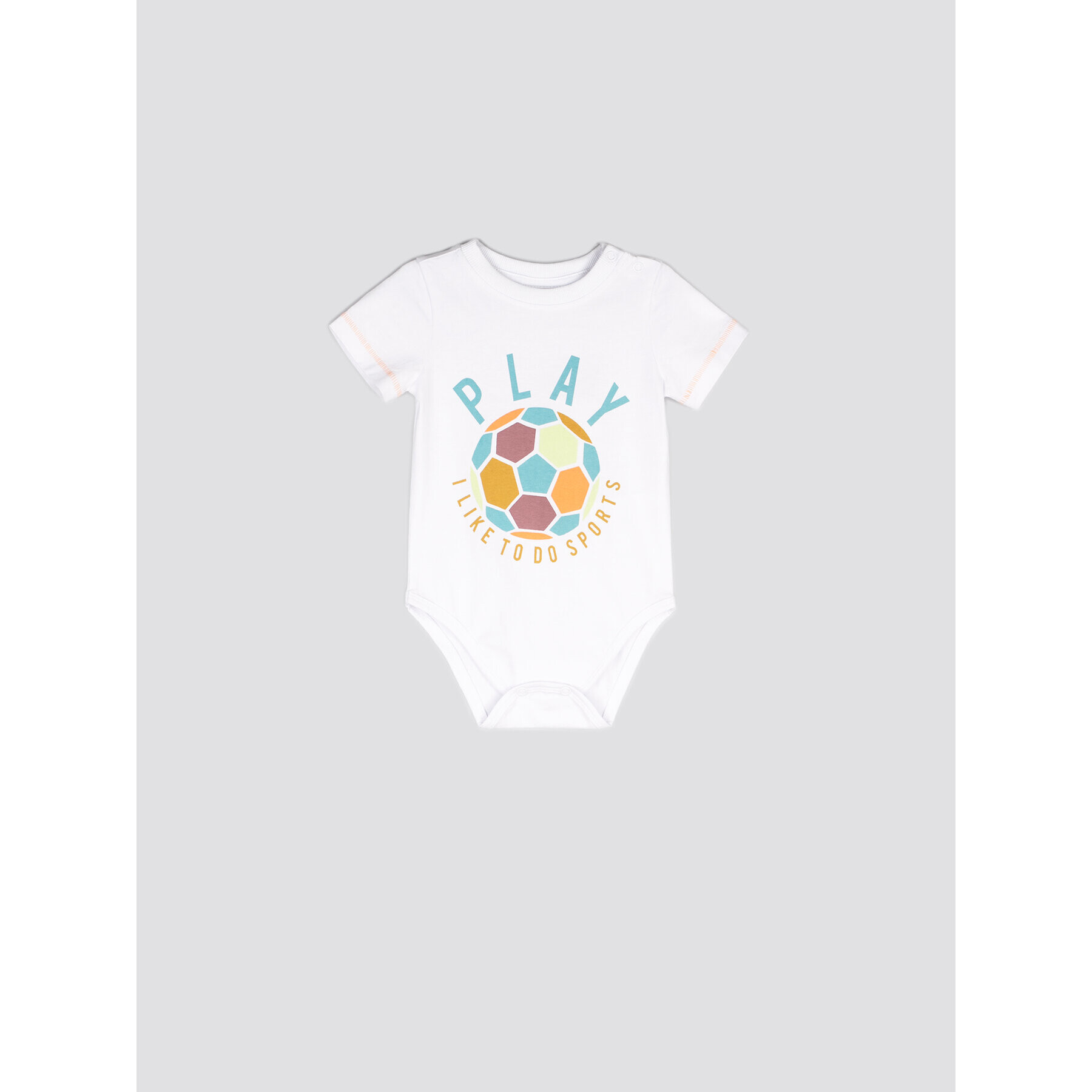 Coccodrillo Детско боди WC2112203HUG Бял Regular Fit - Pepit.bg