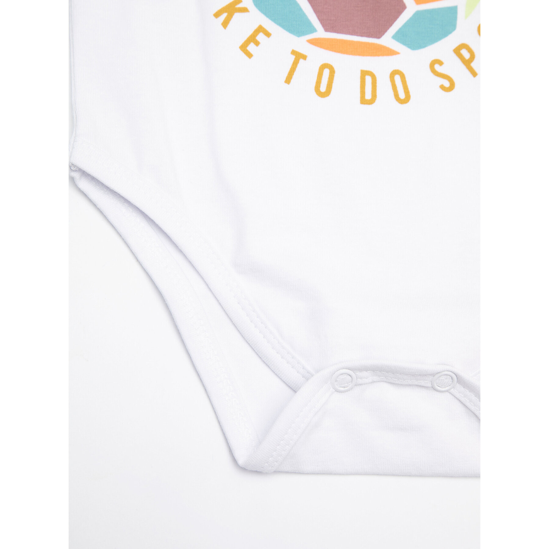 Coccodrillo Детско боди WC2112203HUG Бял Regular Fit - Pepit.bg