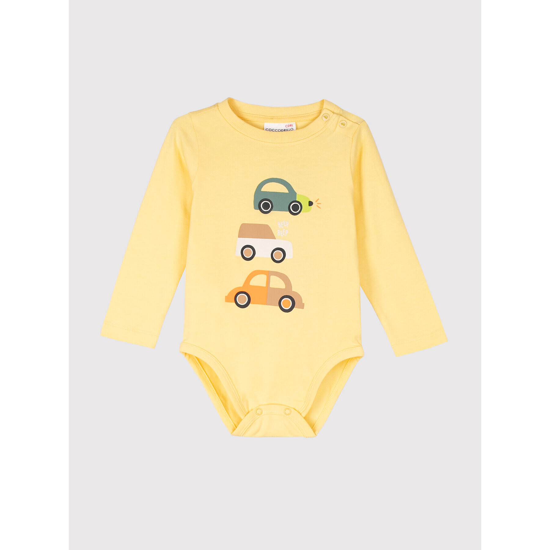 Coccodrillo Детско боди WC2112101BRO Жълт Regular Fit - Pepit.bg