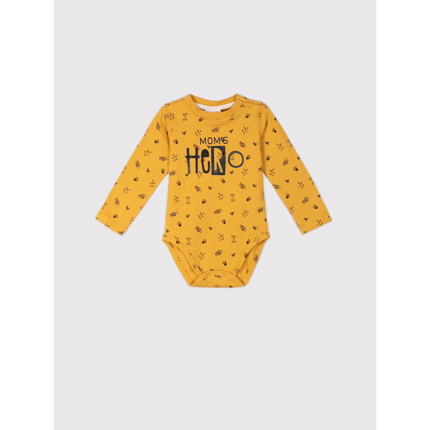 Coccodrillo Детско боди WC2112101SUP Жълт Regular Fit - Pepit.bg
