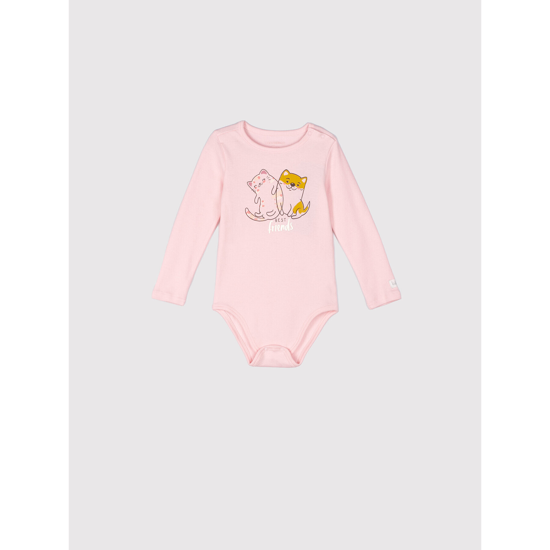 Coccodrillo Детско боди WC2412101IAM Розов Regular Fit - Pepit.bg