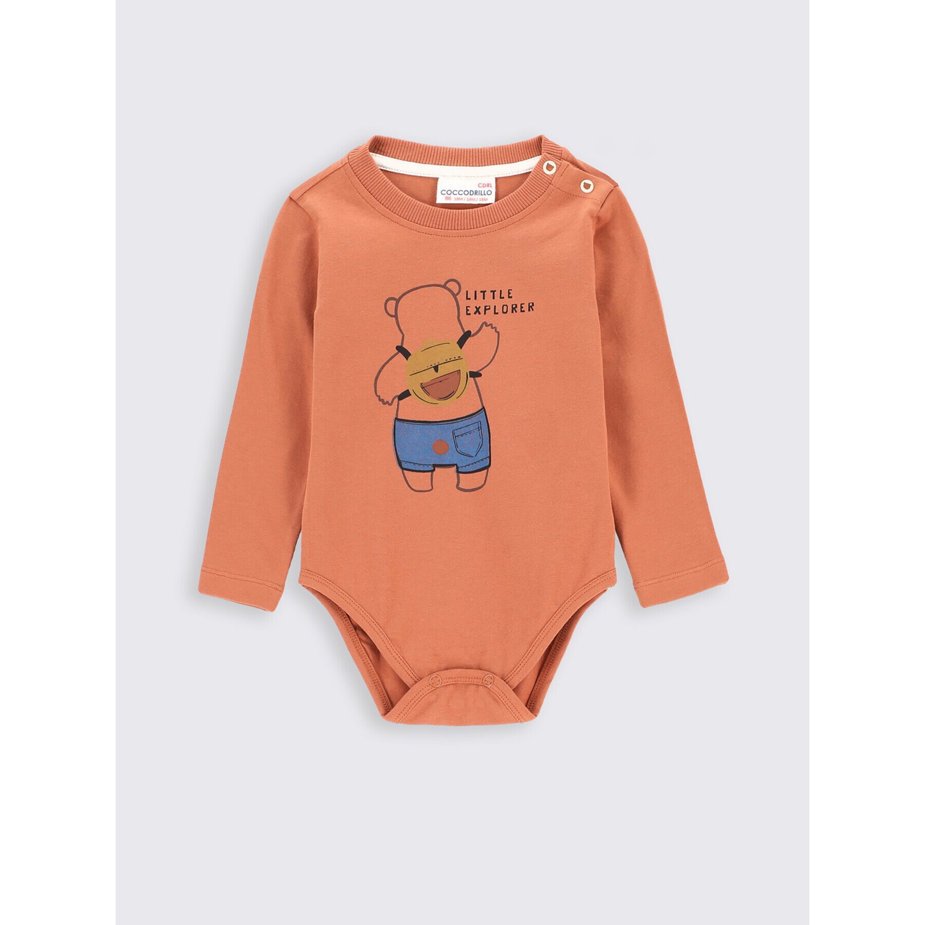 Coccodrillo Детско боди ZC2112101TRN Оранжев Regular Fit - Pepit.bg