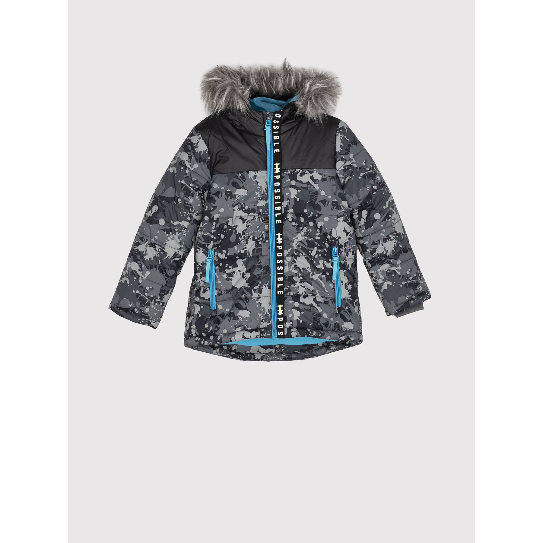 Coccodrillo Пухено яке ZC1152101CRA Сив Regular Fit - Pepit.bg