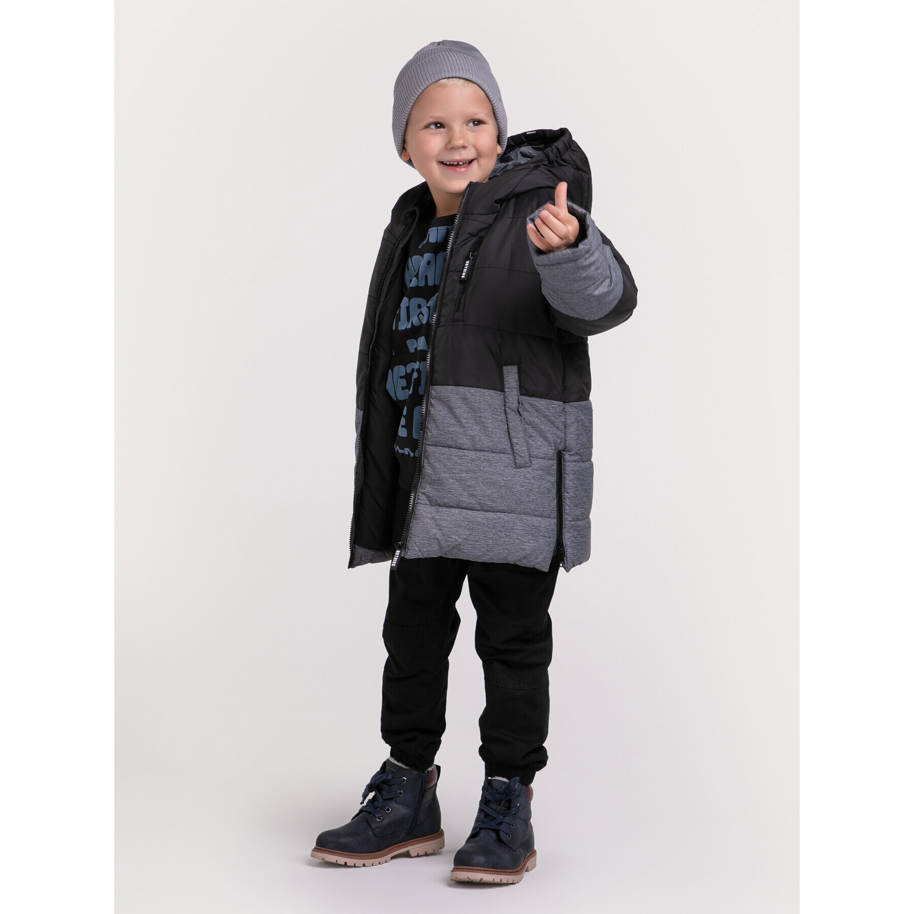 Coccodrillo Пухено яке ZC2151101OBK Черен Regular Fit - Pepit.bg