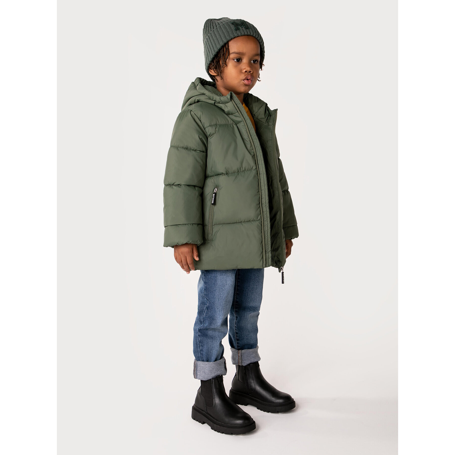 Coccodrillo Пухено яке ZC2152101OBK Зелен Regular Fit - Pepit.bg