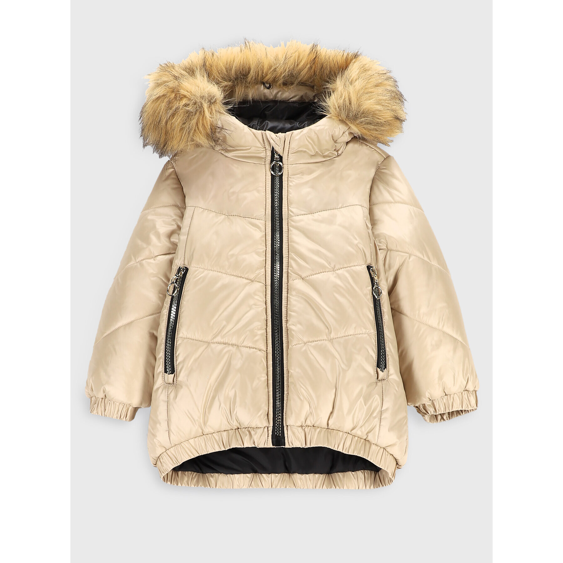 Coccodrillo Пухено яке ZC2152102OGJ Бежов Regular Fit - Pepit.bg