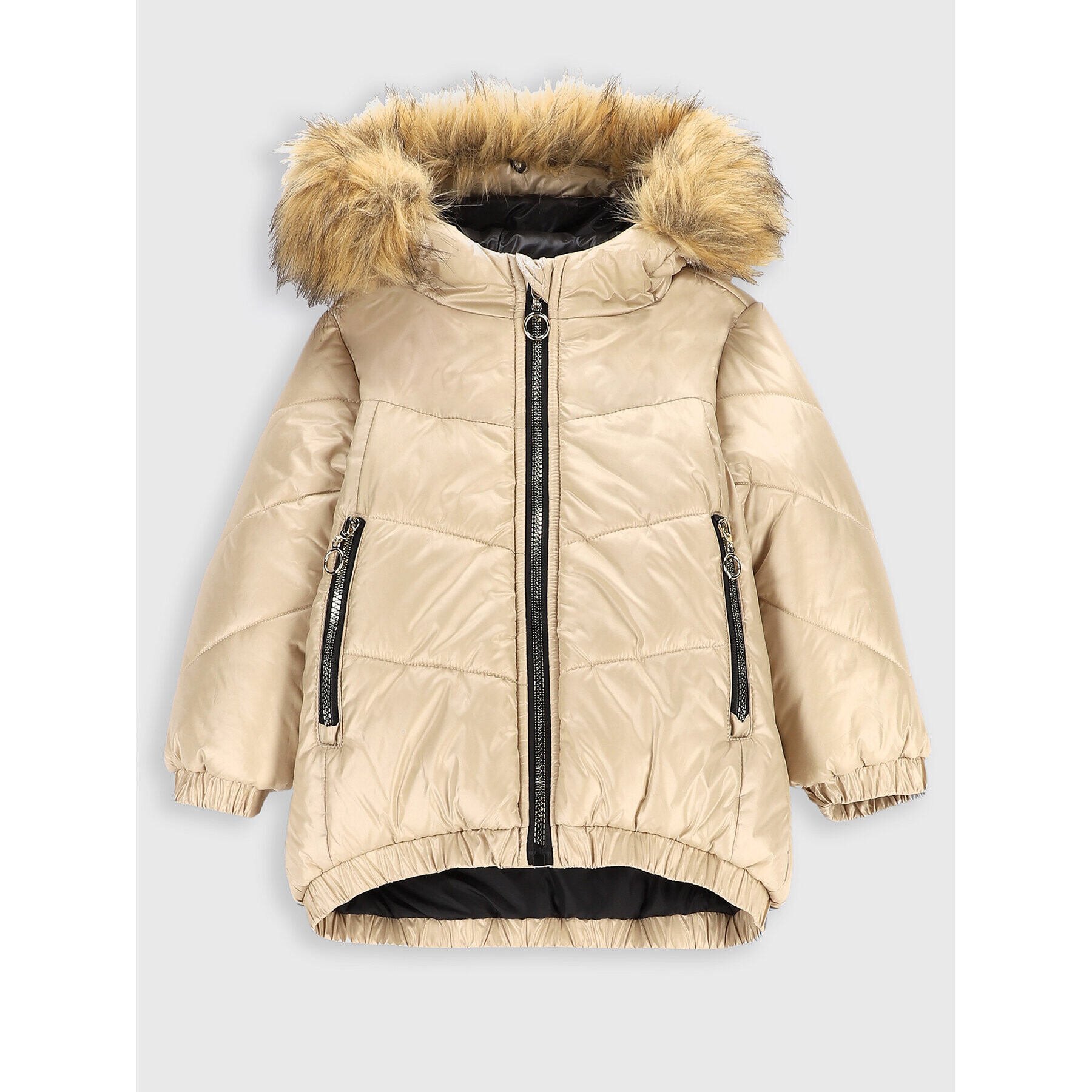 Coccodrillo Пухено яке ZC2152102OGK Бежов Regular Fit - Pepit.bg