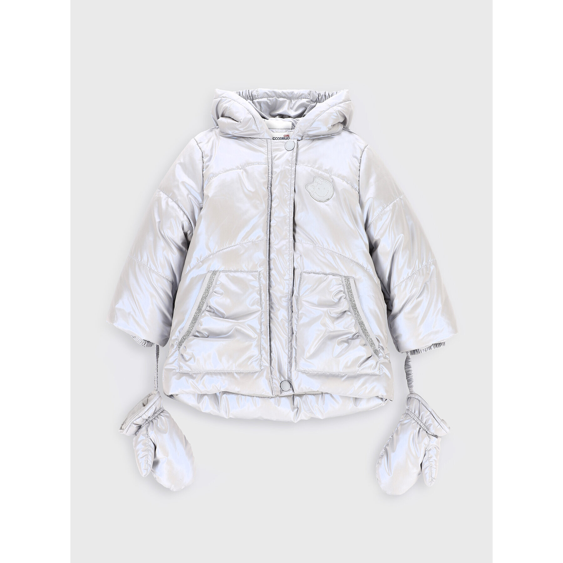 Coccodrillo Пухено яке ZC2152103OGN Сребрист Regular Fit - Pepit.bg